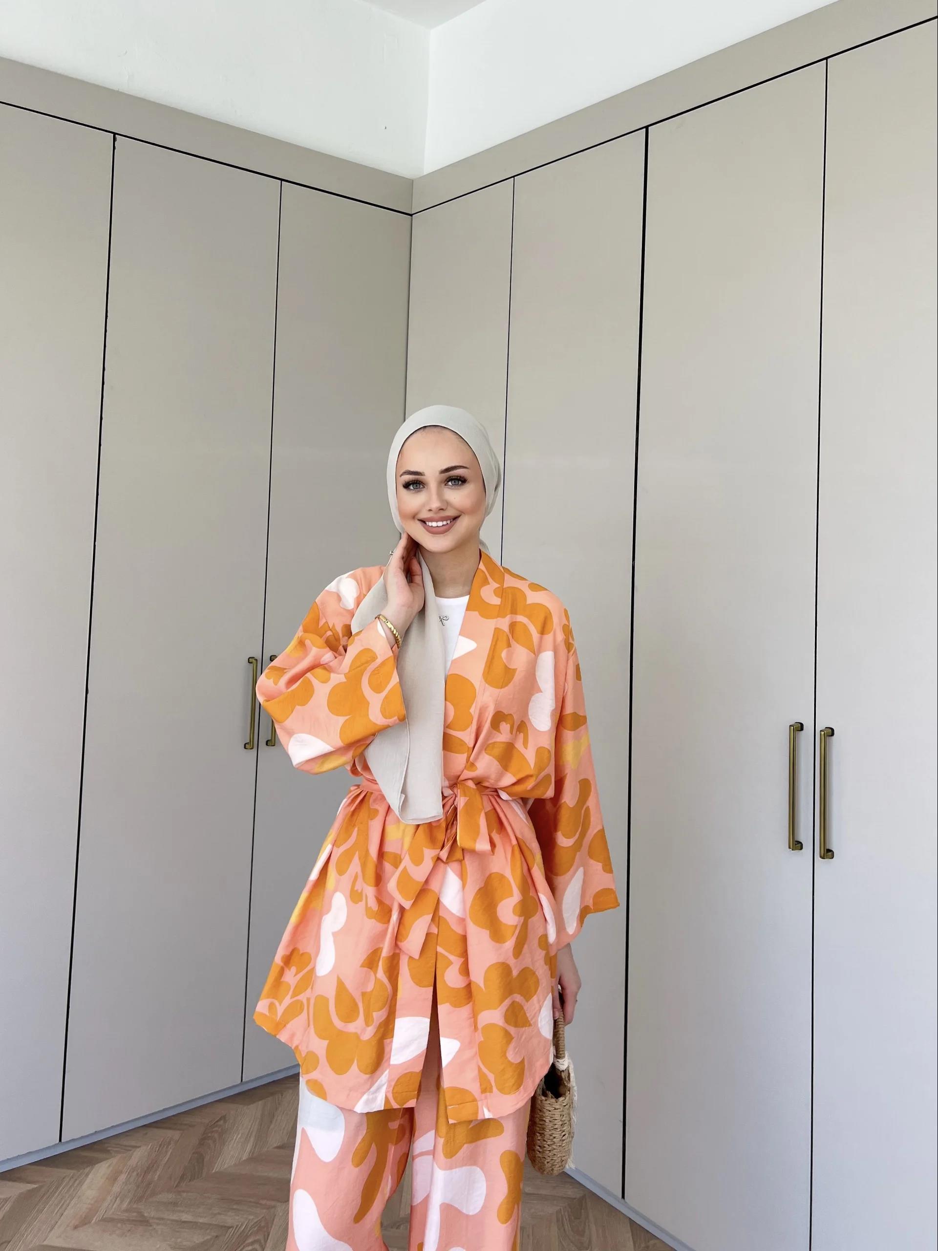 Çağla Kimona Takım - Oranj