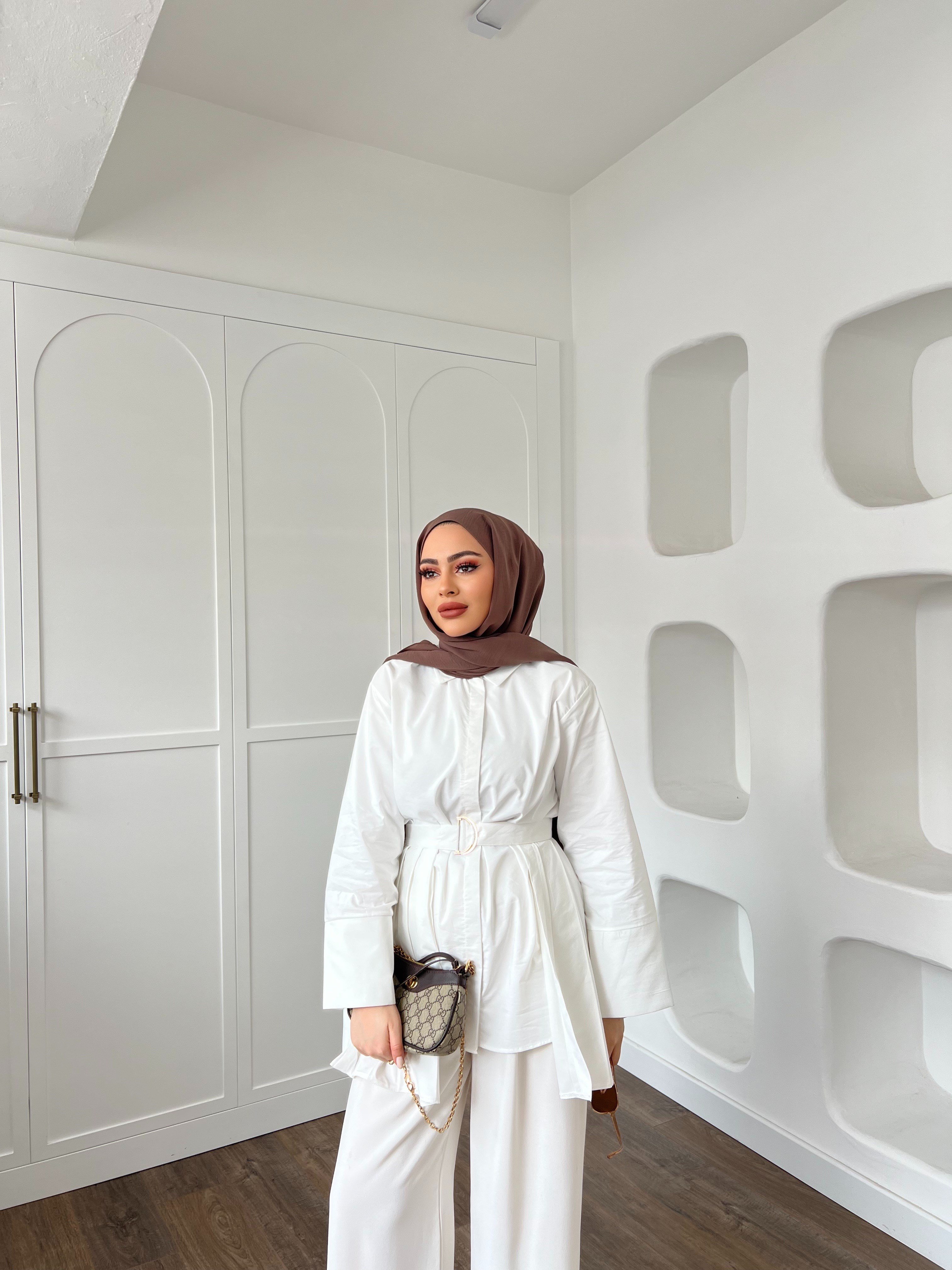 Darla Piliseli Gömlek - Beyaz