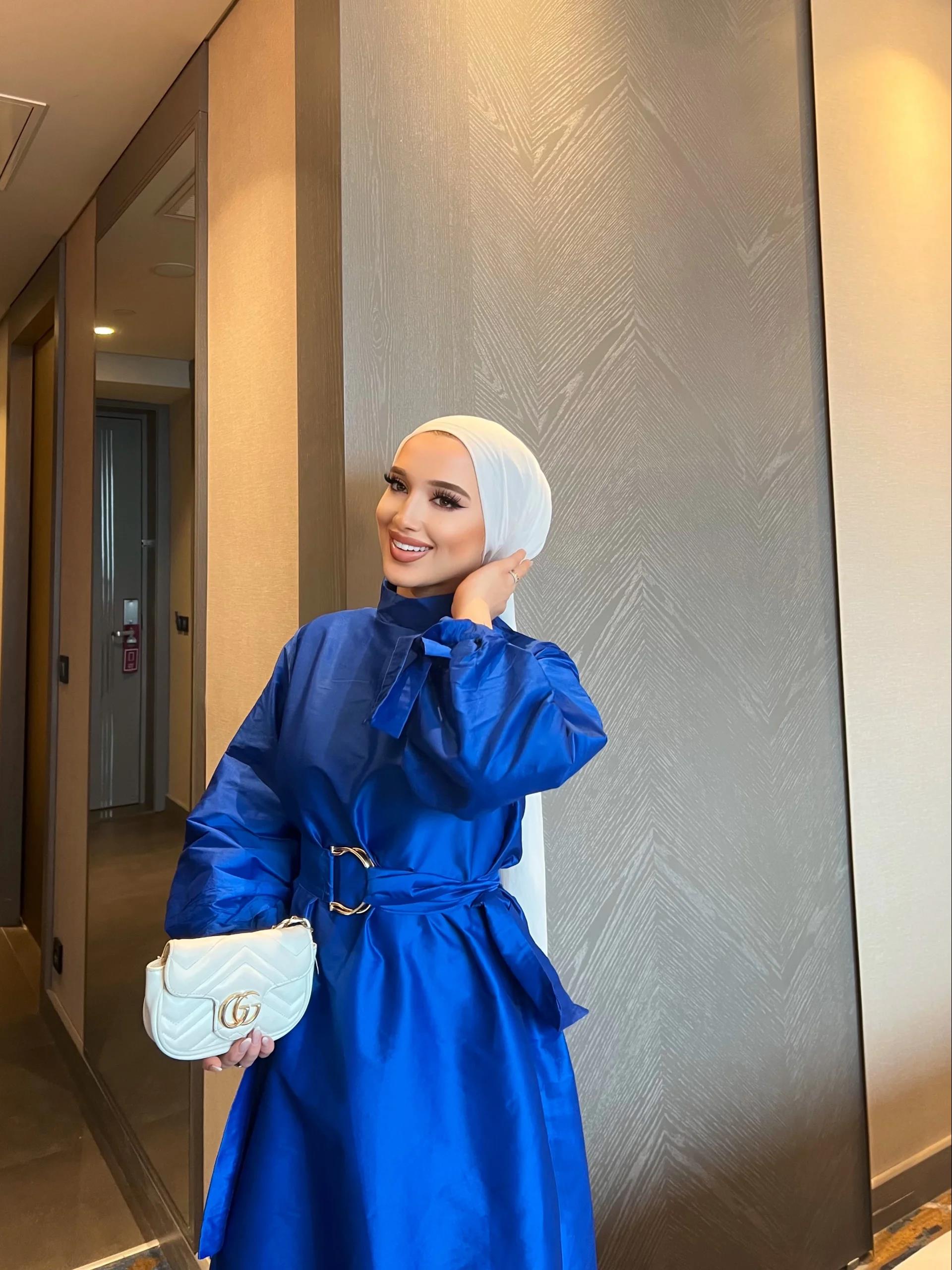 Dessi Tafta Elbise - Mavi