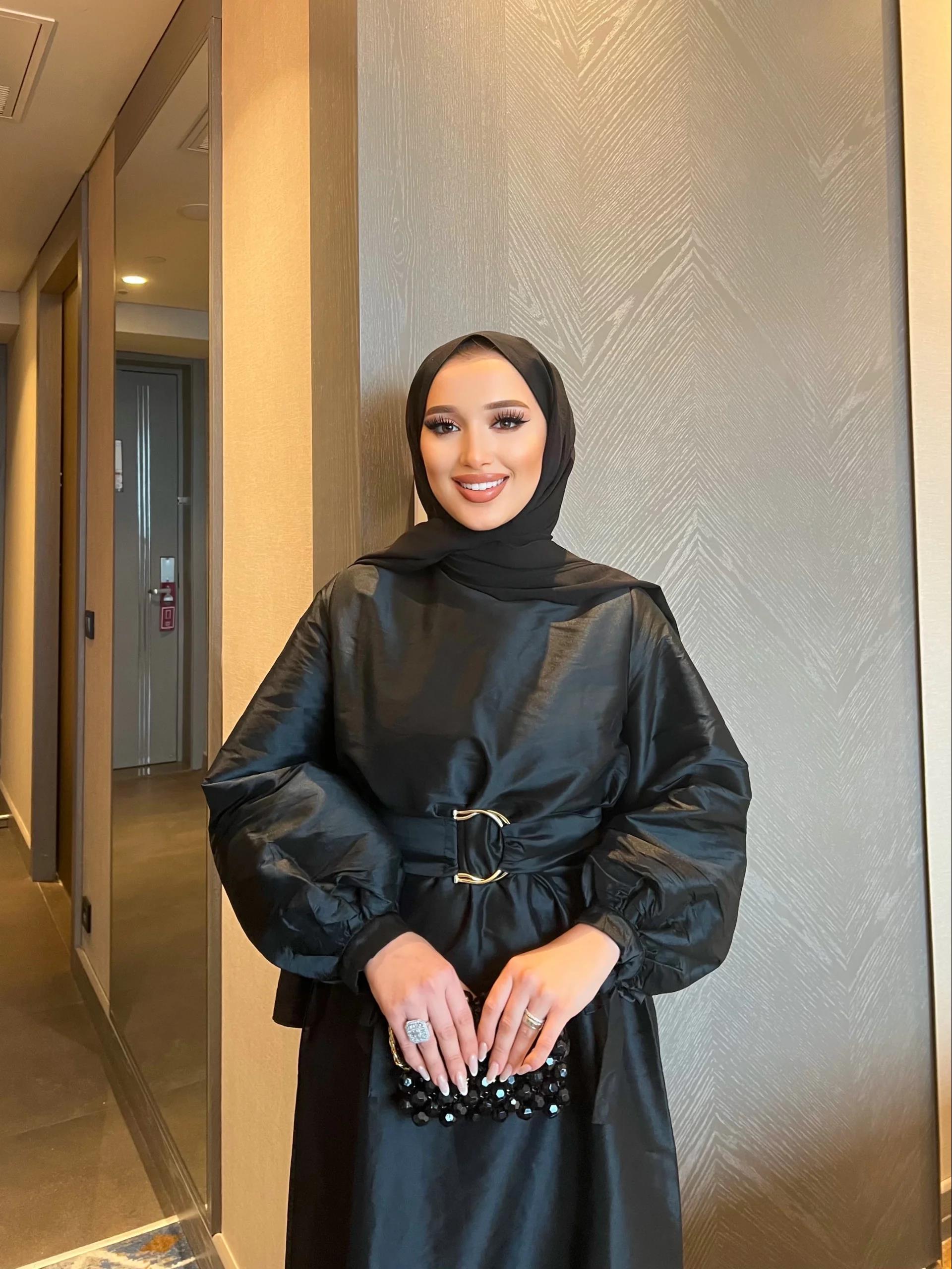 Dessi Tafta Elbise - Siyah