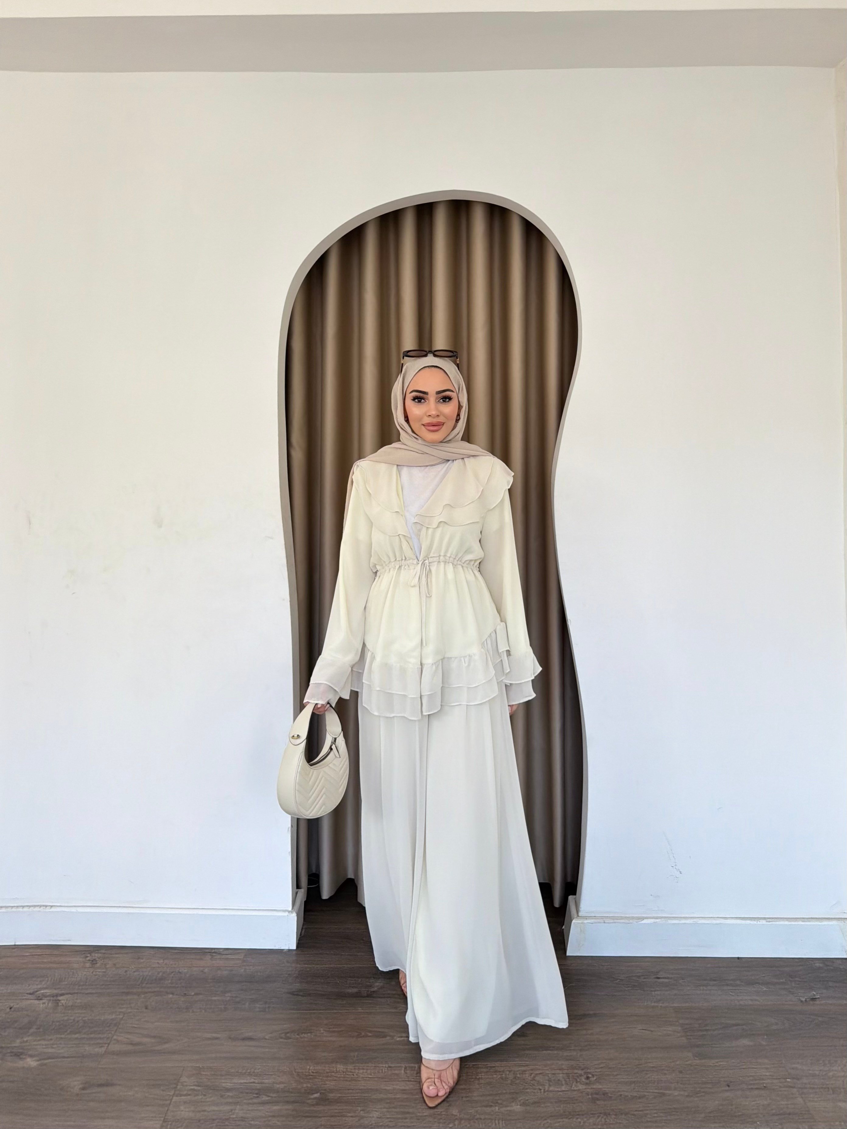 Deva Şifon Takım - Tereyağsarı