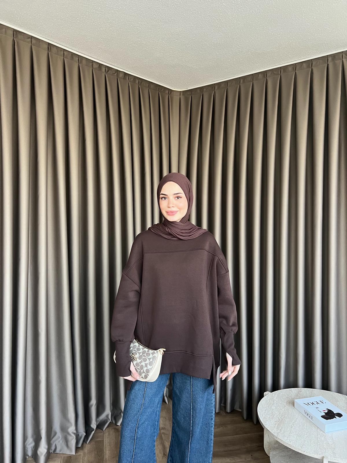 Dilvi Model Sweat Kahve