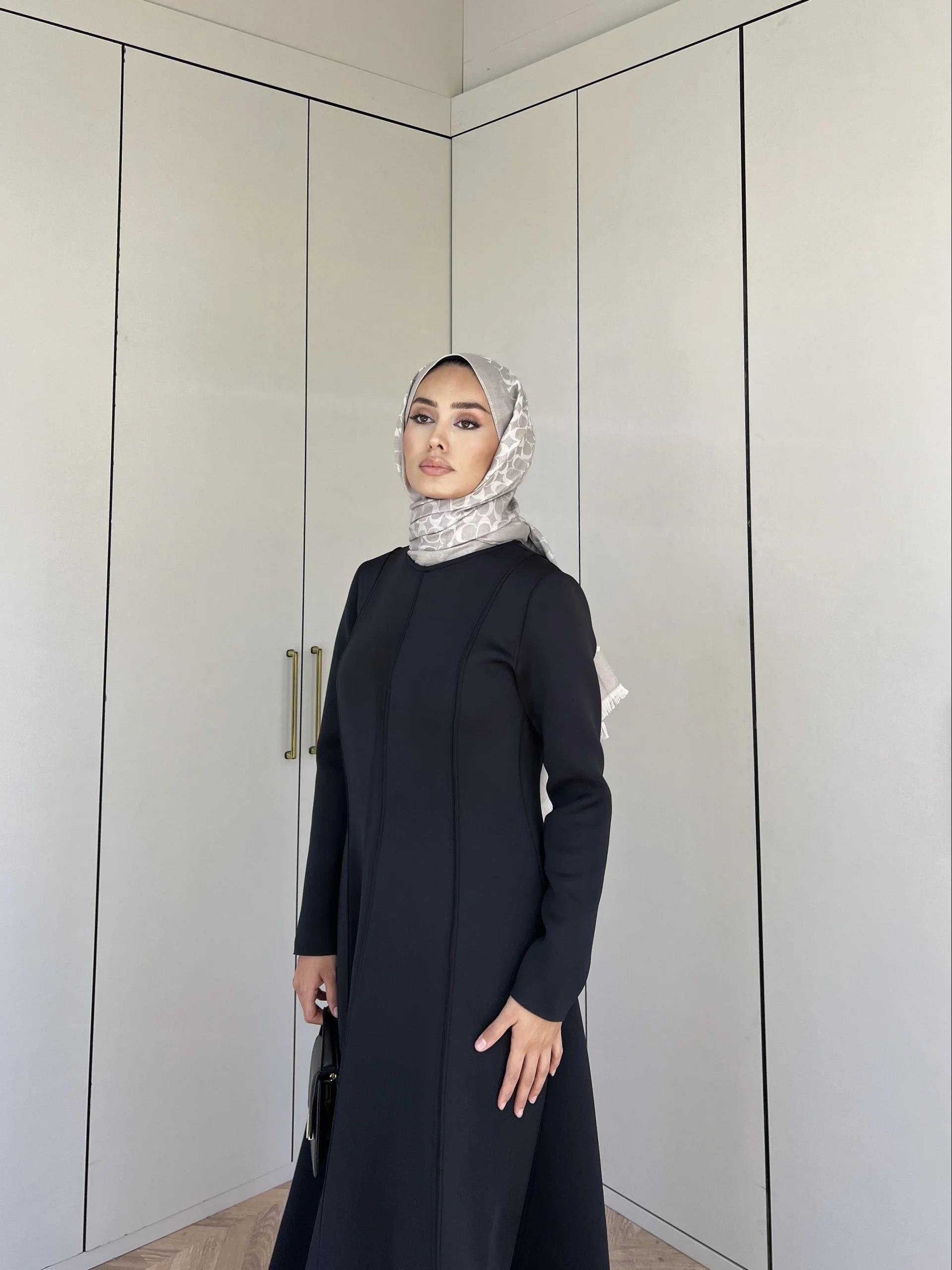 Ella Puf Elbise - Siyah