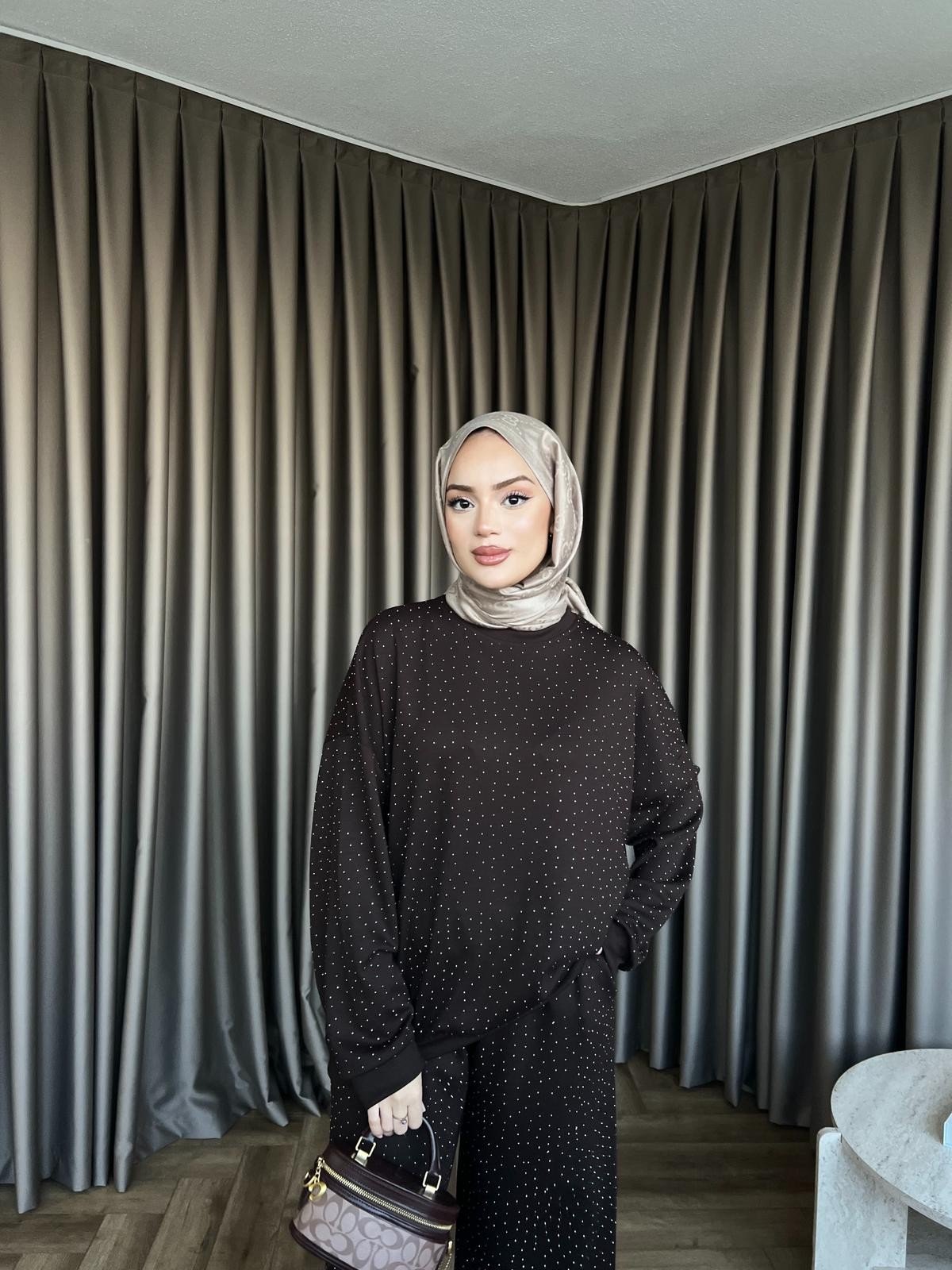Erla Taş Detaylı Takım - Acı Kahve · 4