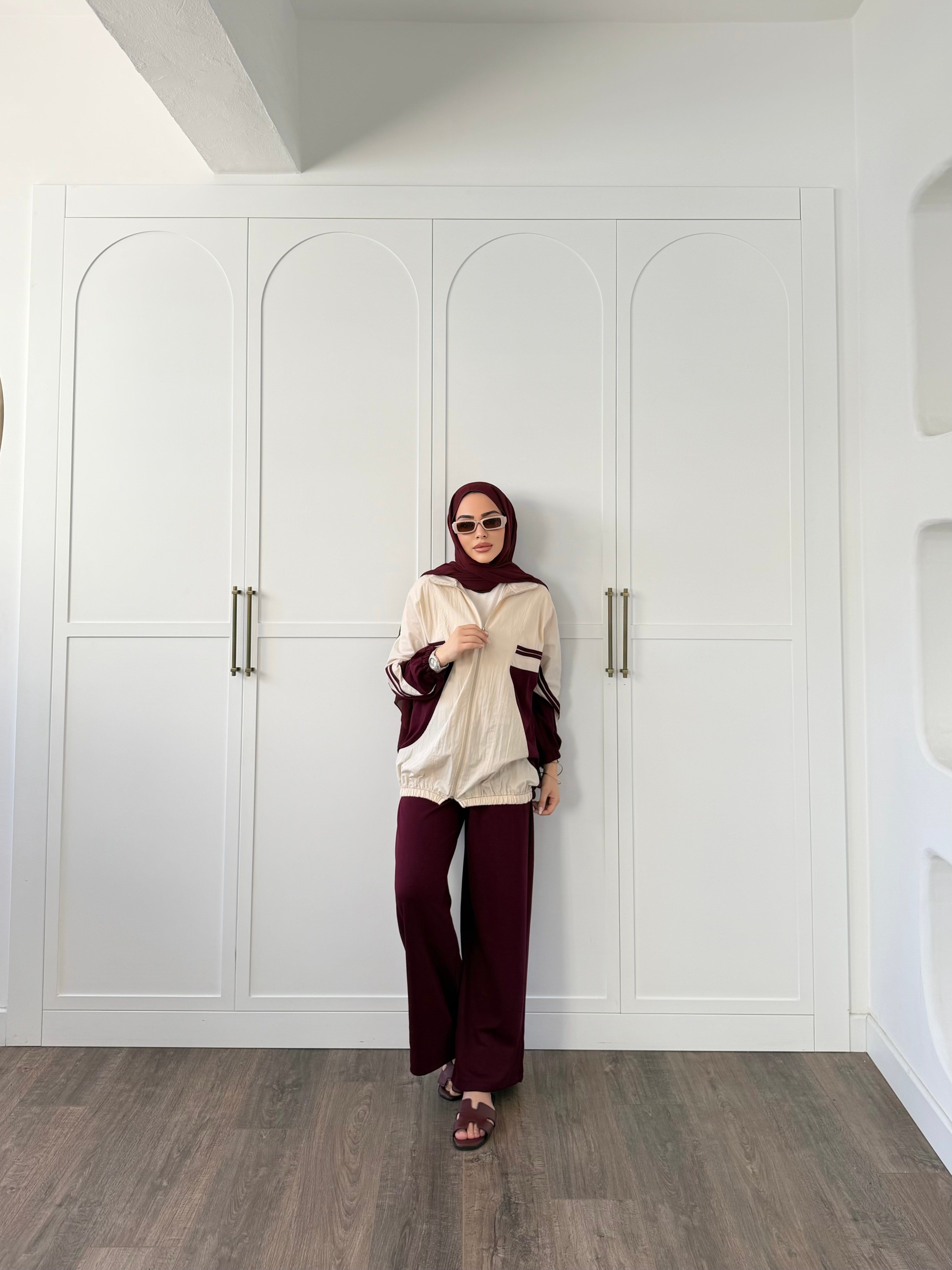 Gül Eşofman Takım - Bordo