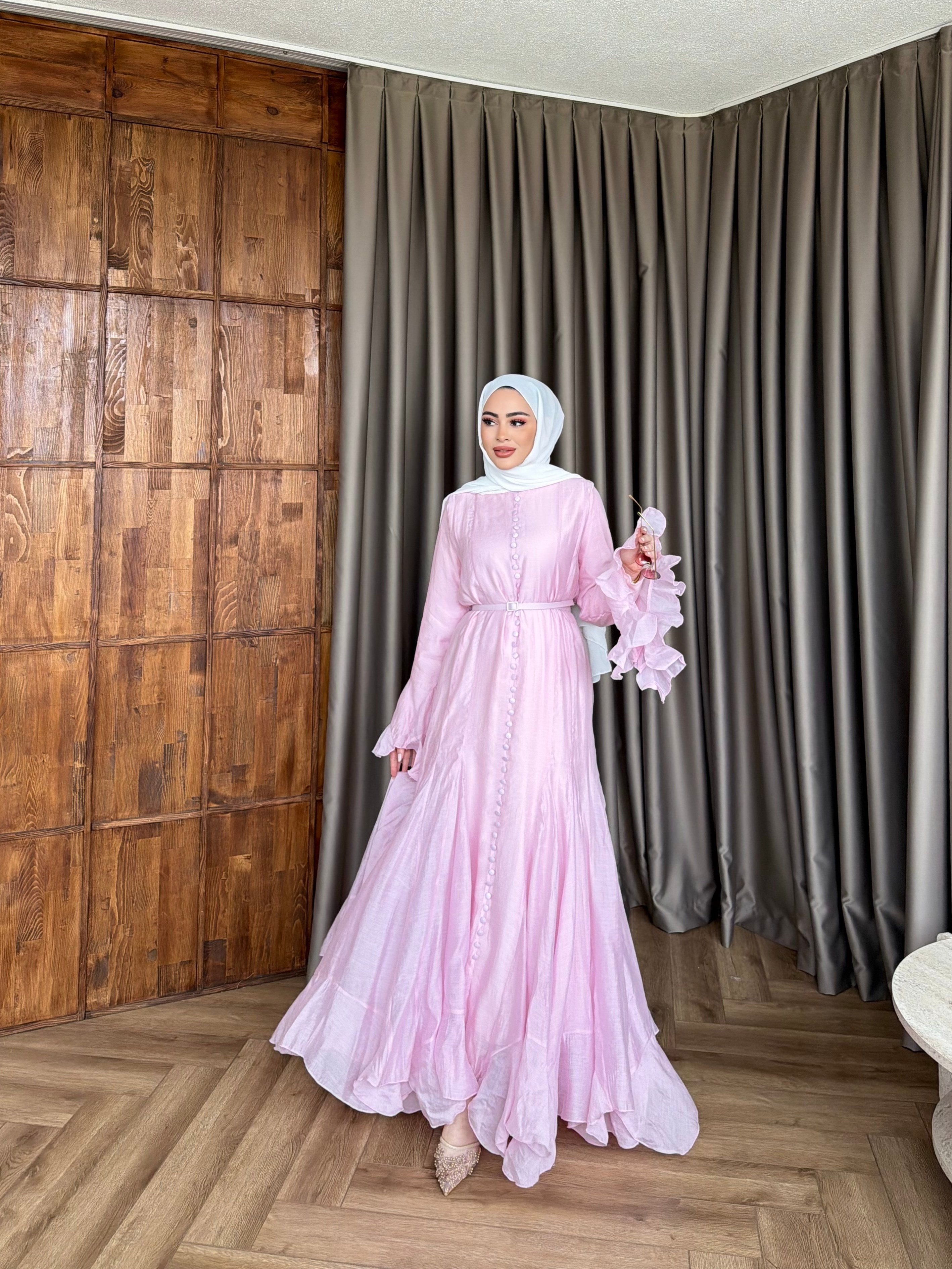 Mimoza Elbise - Pembe