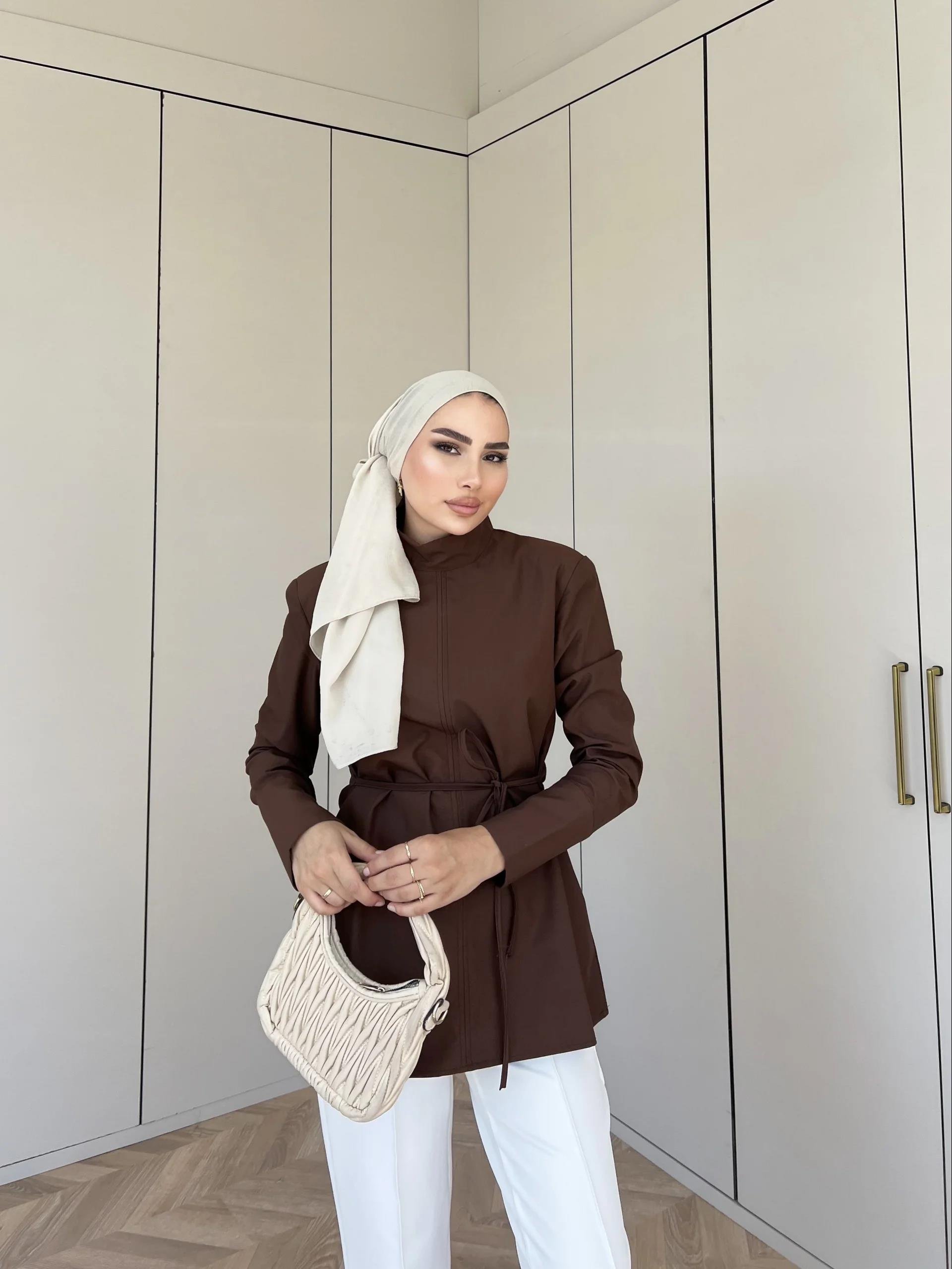 Mirra Gömlek - Kahve