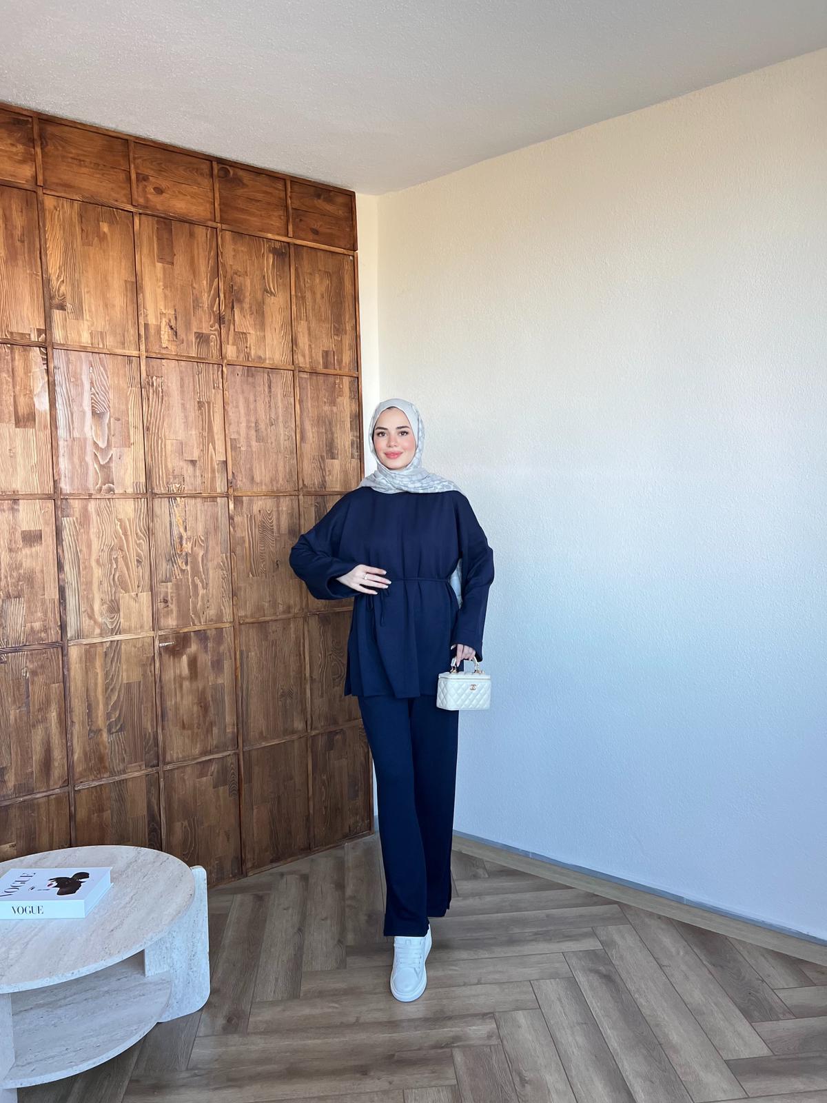 Nessa Bağlamalı Takım Lacivert