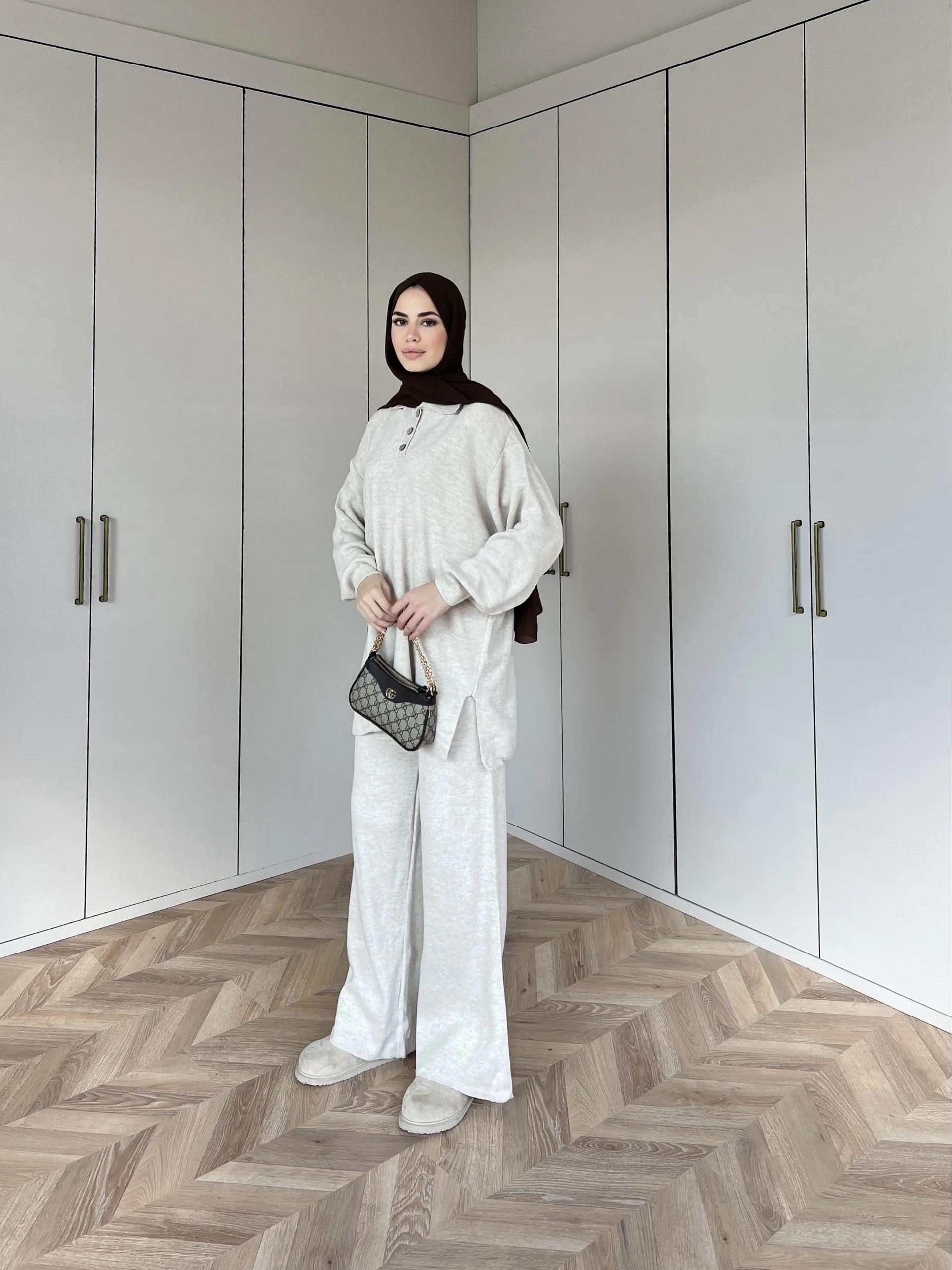Polo Yaka Triko Takım - Bej · 6