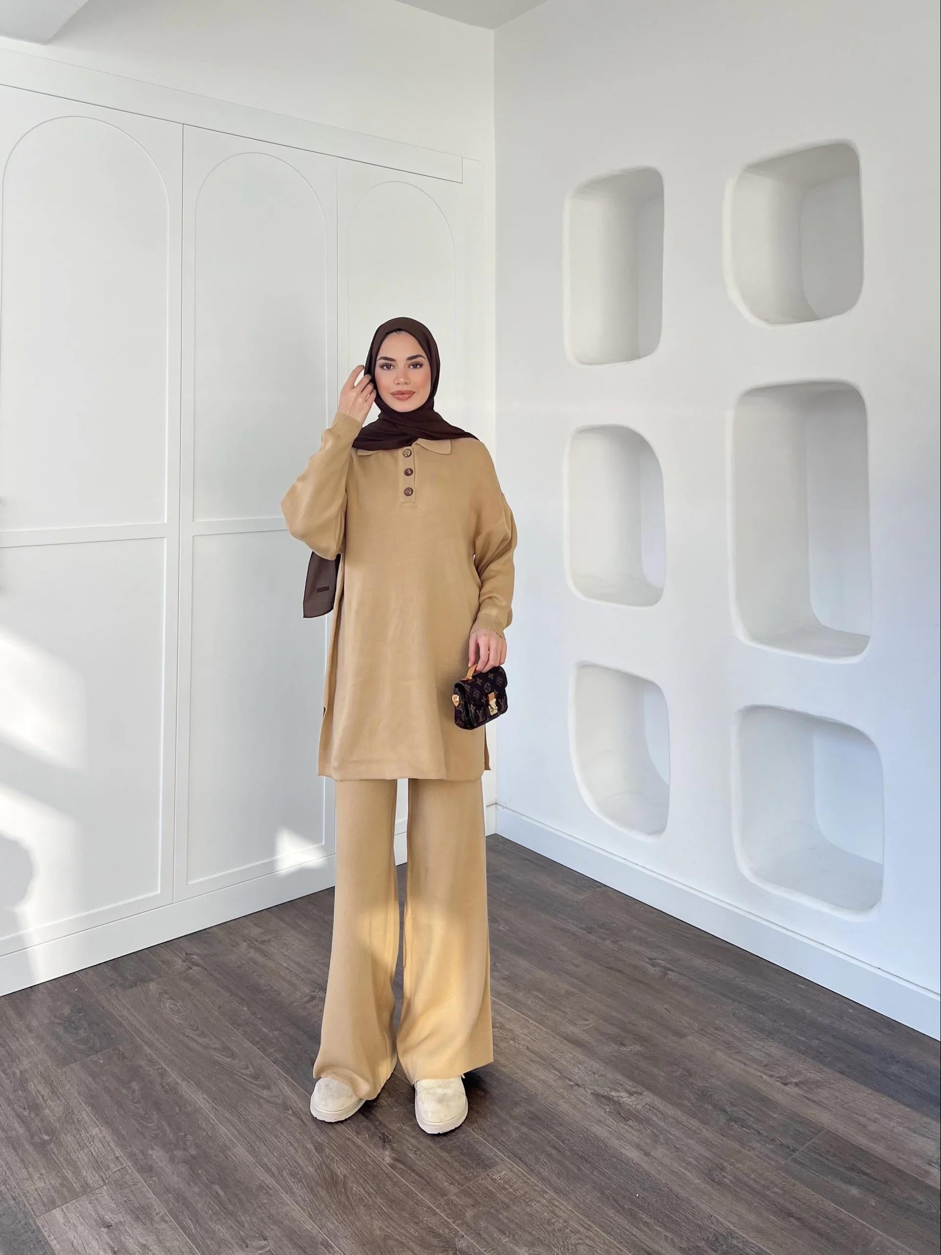 Polo Yaka Triko Takım - Camel · 6