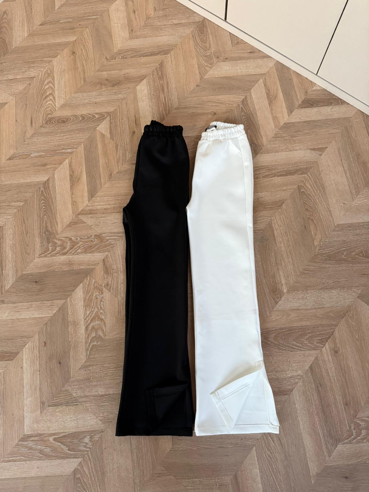 Scuba Yanı Kesik Pantolon - Beyaz