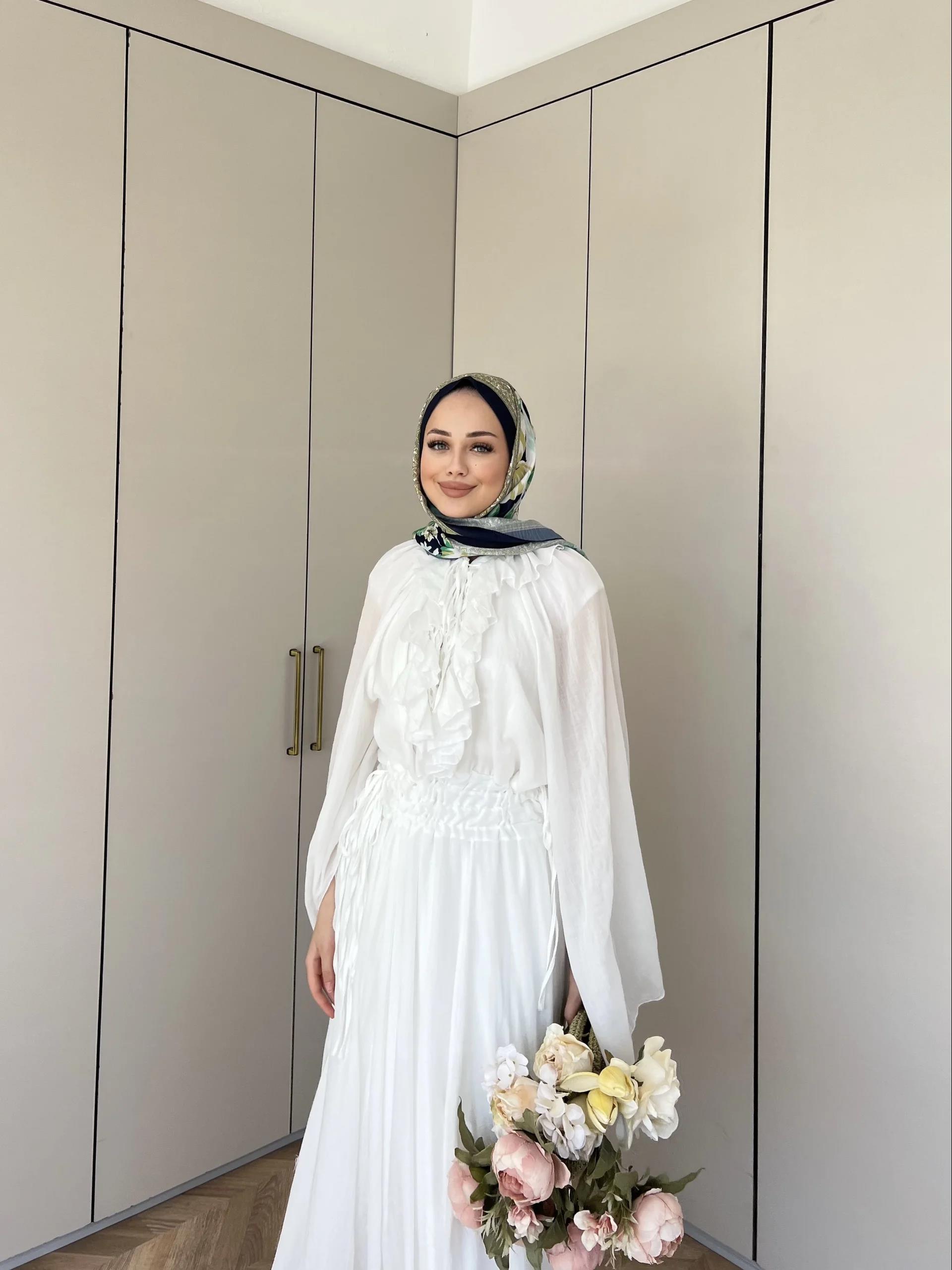 Sedalla Tasarım Elbise - Beyaz