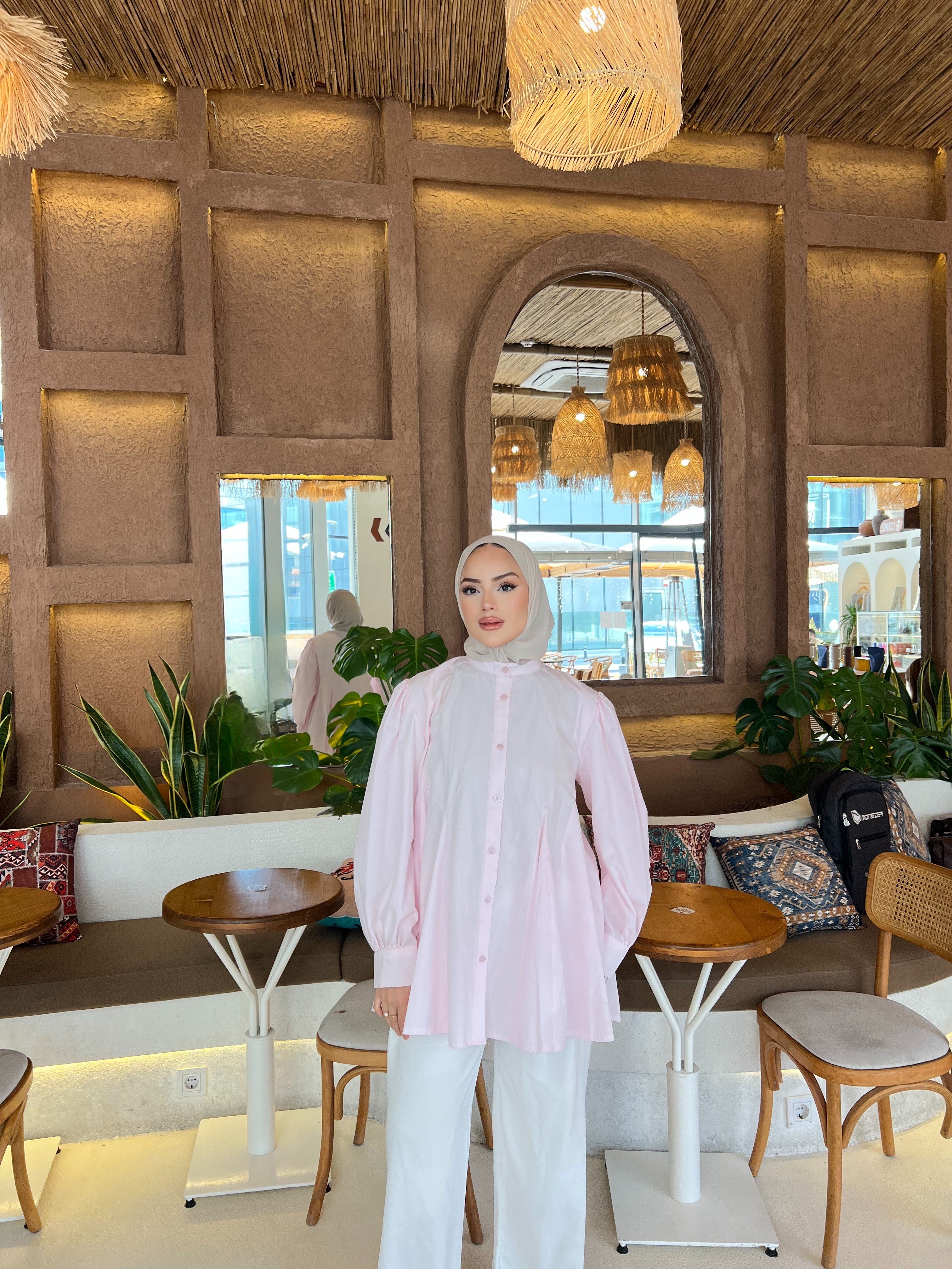 Selenay Gömlek - Pembe