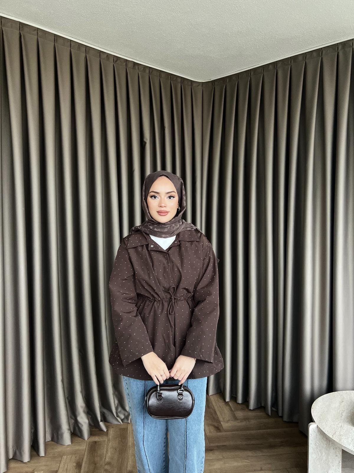 Taşlı Trenç - Acı Kahve