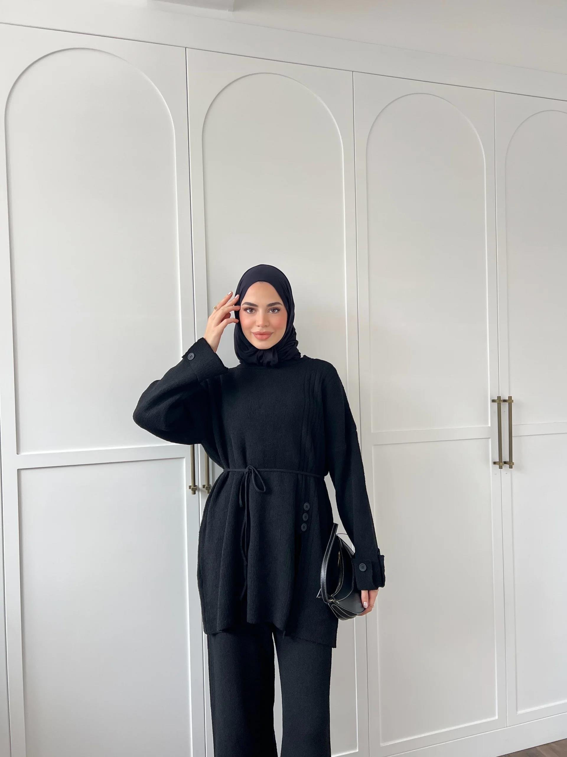 Vadi Düğmeli Takım - Siyah