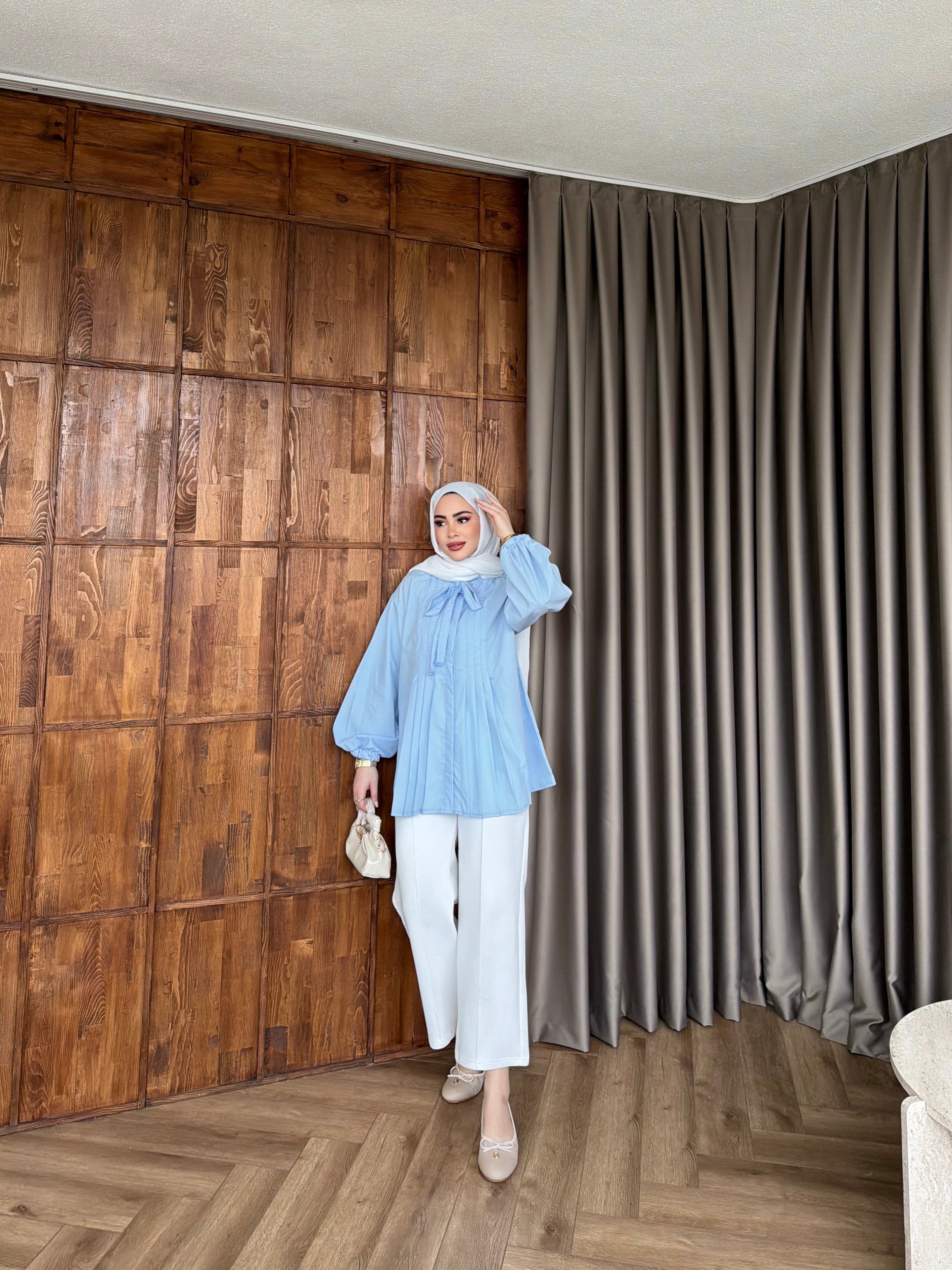 Weqa Gömlek - Bebe Mavi