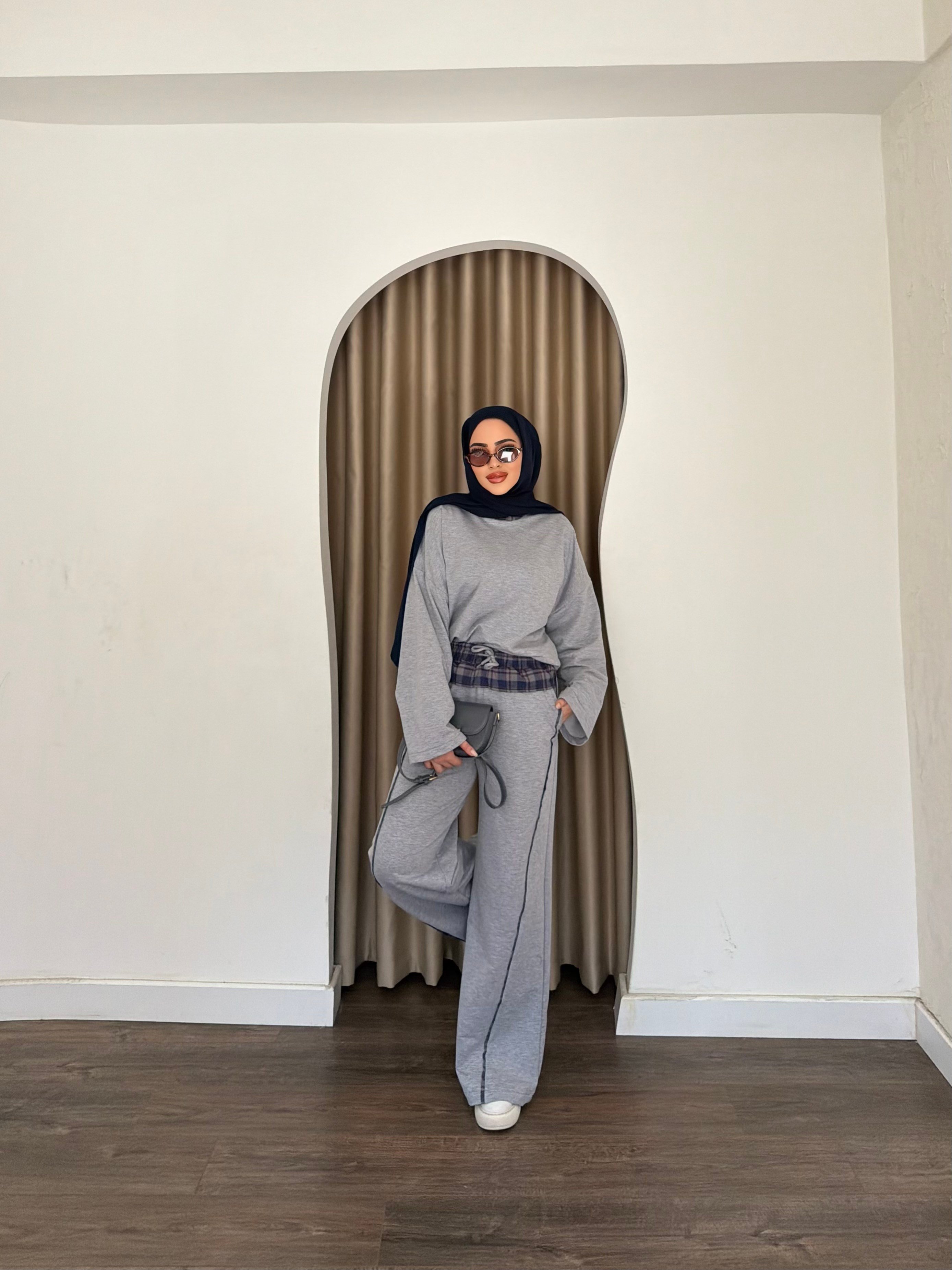 Yelda Takım - Gri 