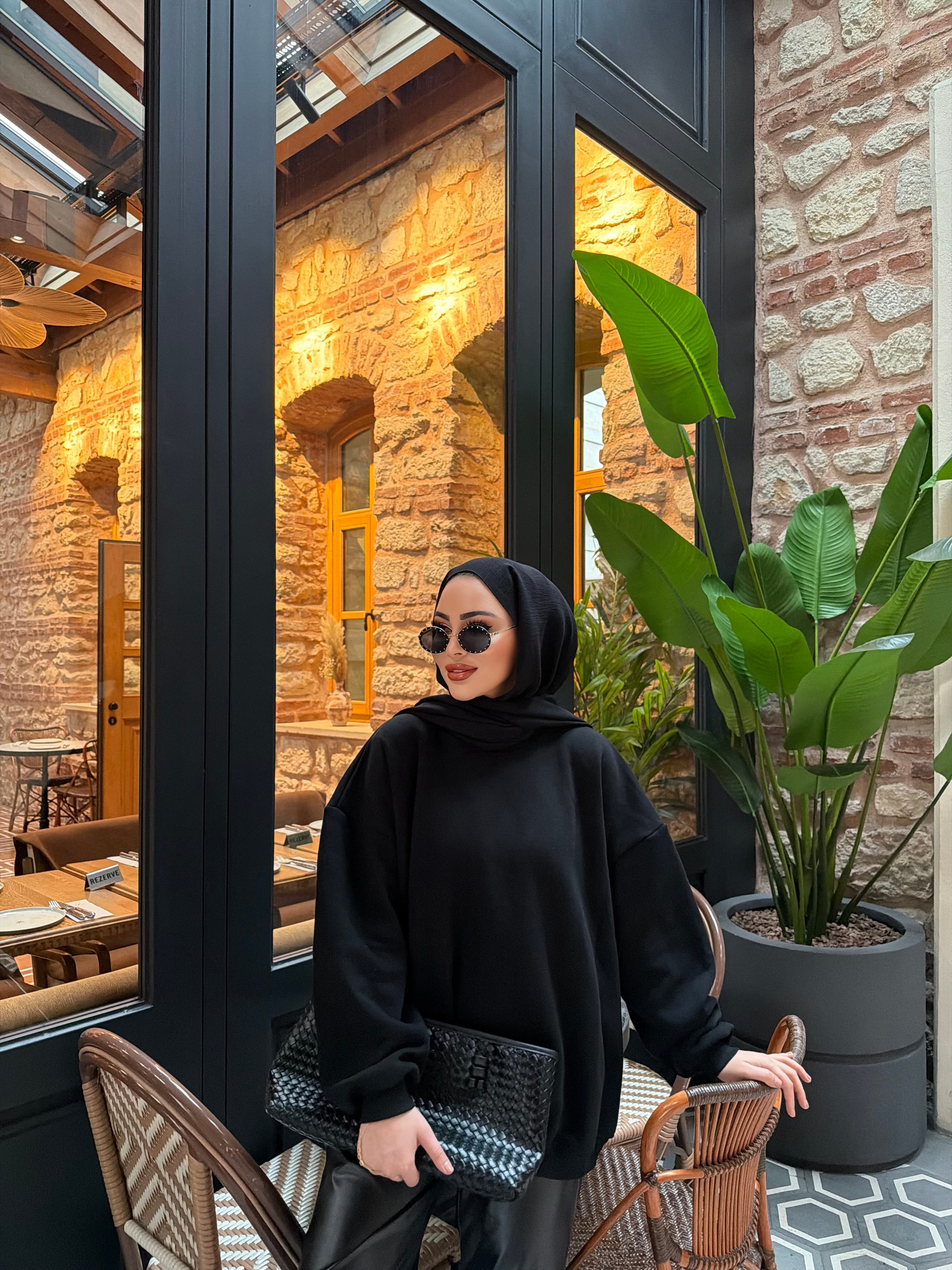 Yupii Oversize Sweat - Siyah