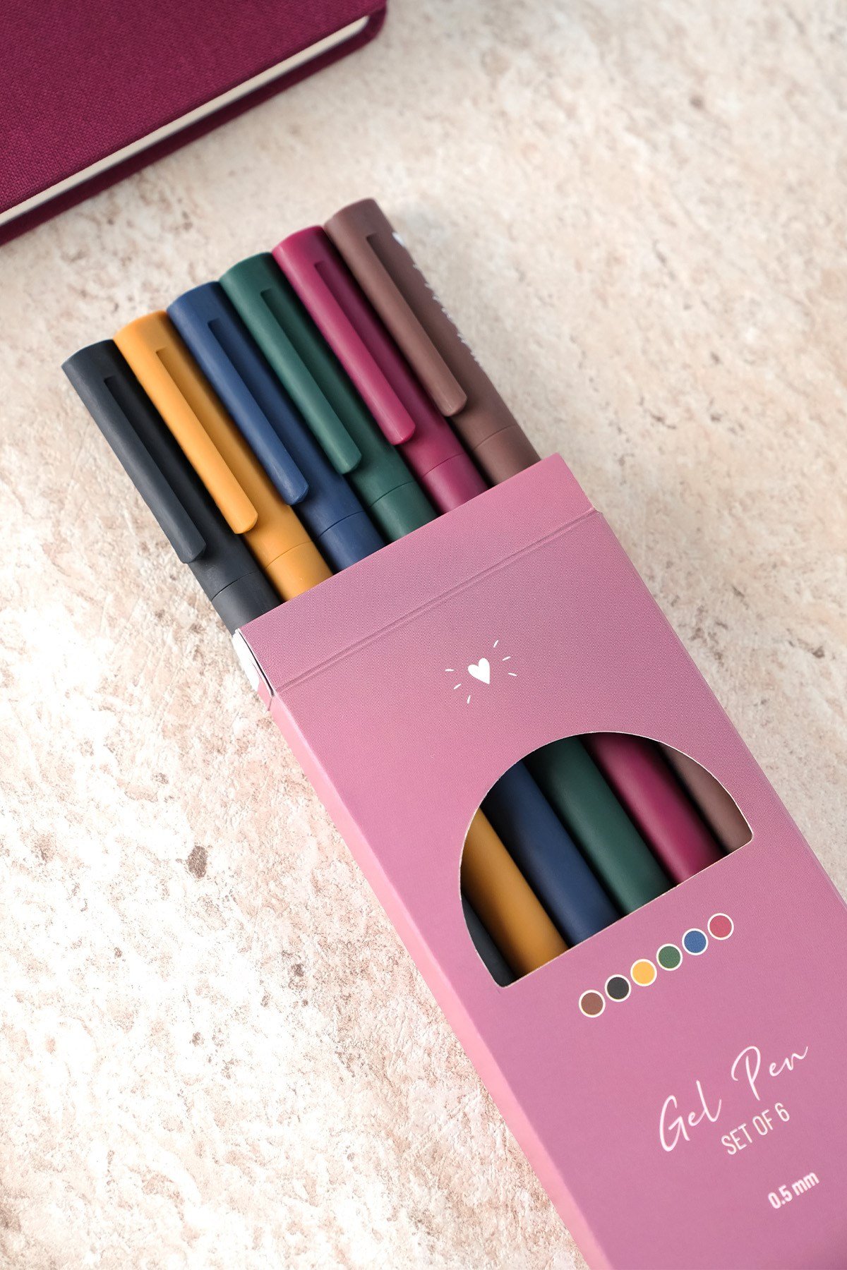 Matt Notebook 0.5 mm 6'lı Jel Kalem Seti