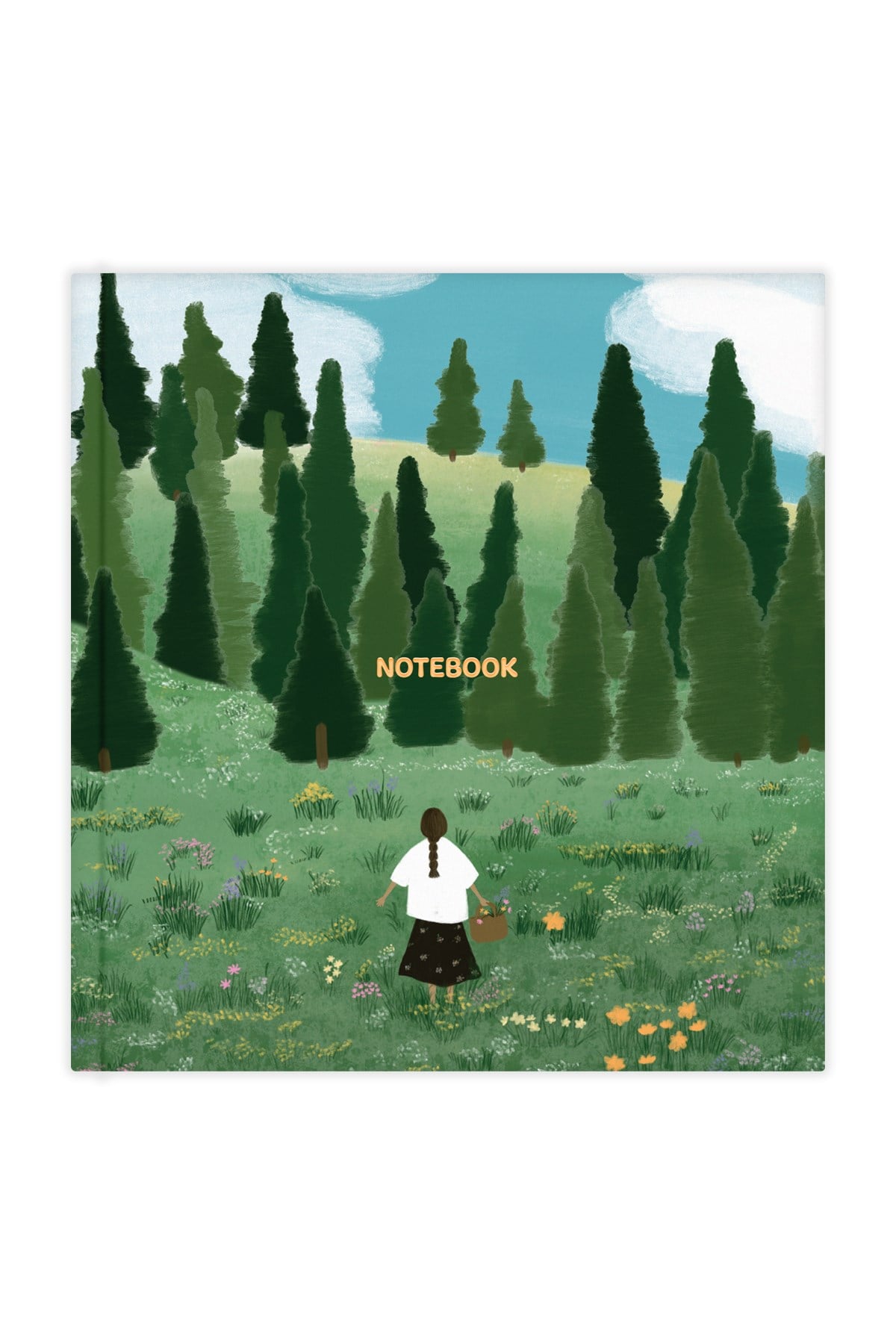 Matt Notebook 15x15 cm Kare Tarihsiz Not Defteri Çizgili Manzara