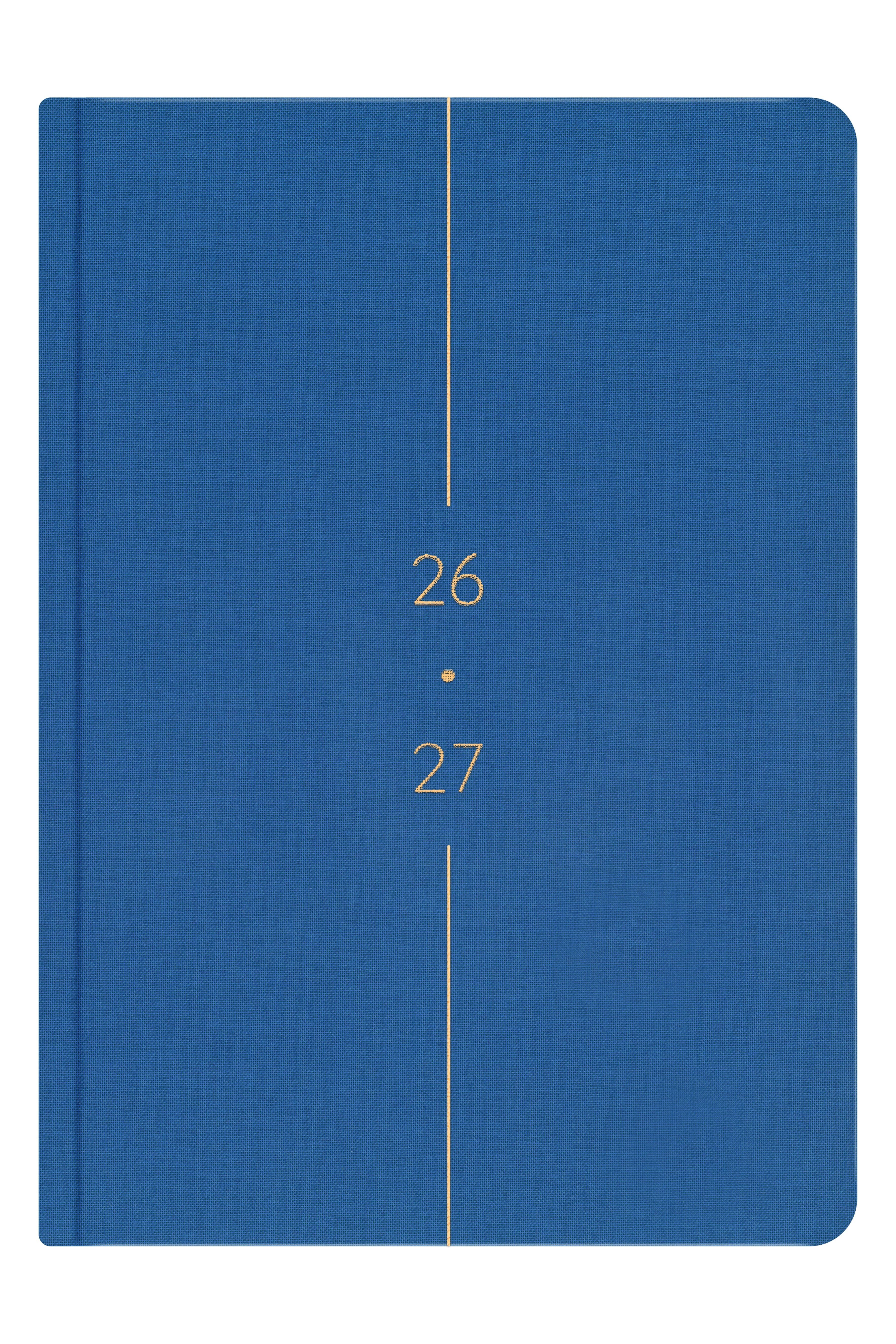 Matt Notebook 2026-2027 A5 Keten Akademik Ajanda 15x21 cm - 17 Aylık Mavi