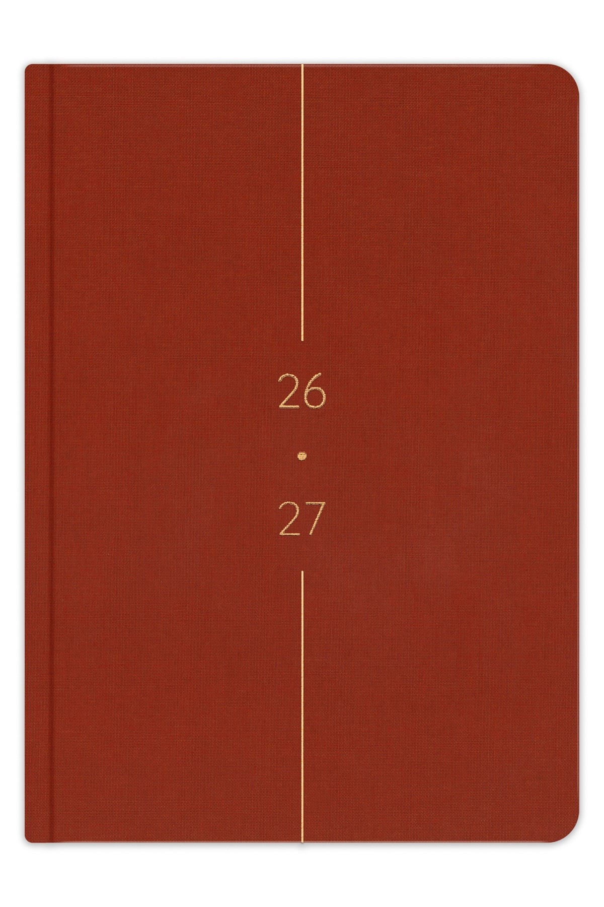 Matt Notebook 2026-2027 A5 Keten Akademik Ajanda 15x21 cm - 17 Aylık Tarçın