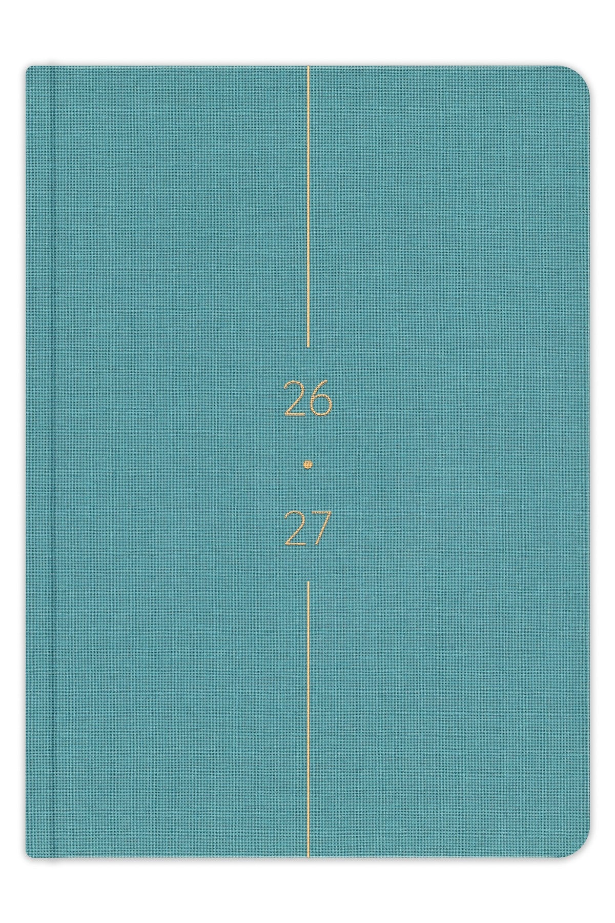 Matt Notebook 2026-2027 A5 Keten Akademik Ajanda 15x21 cm - 17 Aylık Turkuaz