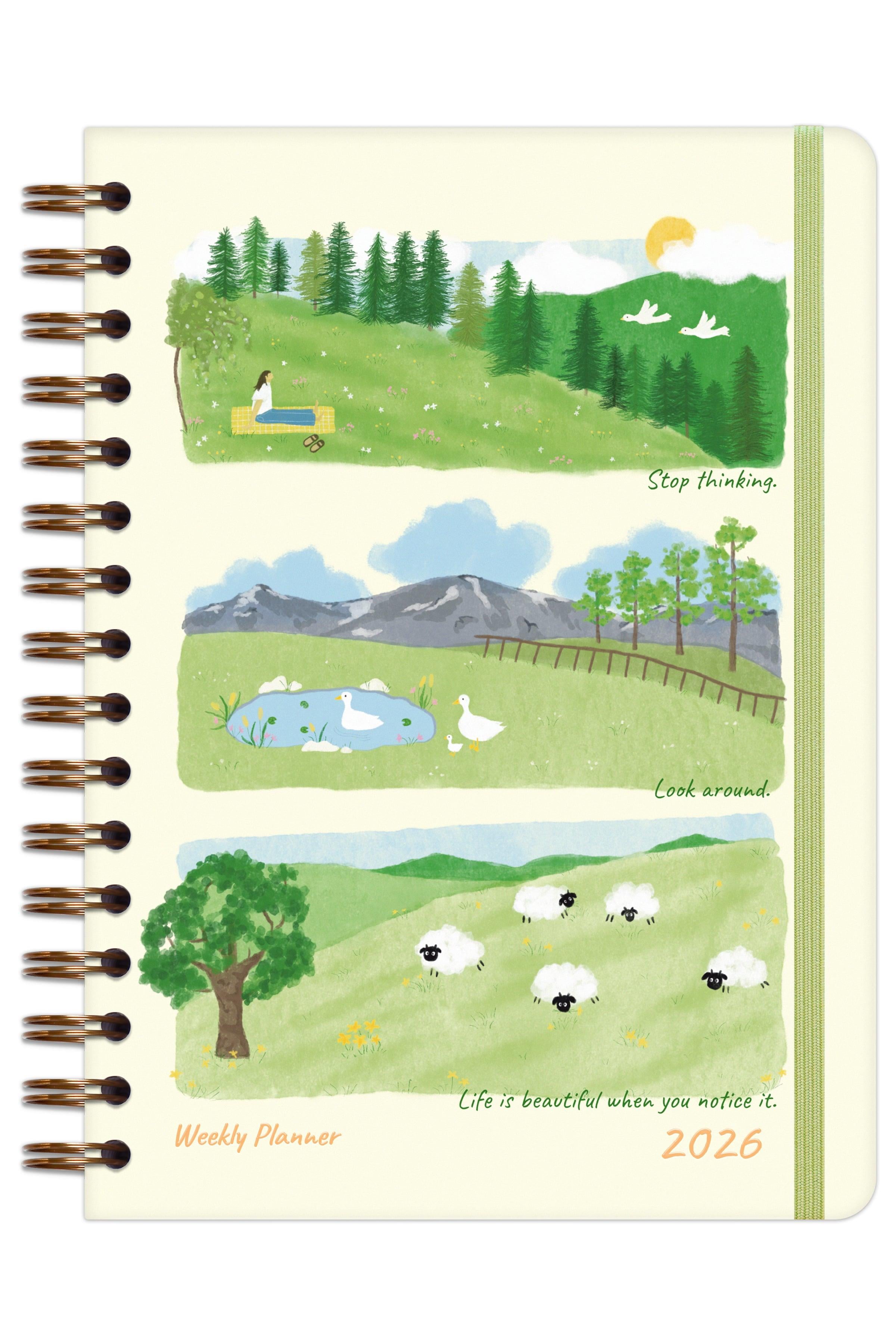 Matt Notebook 2026 Yılı A5 Ajanda Spiralli 15x21 cm - 12 Aylık