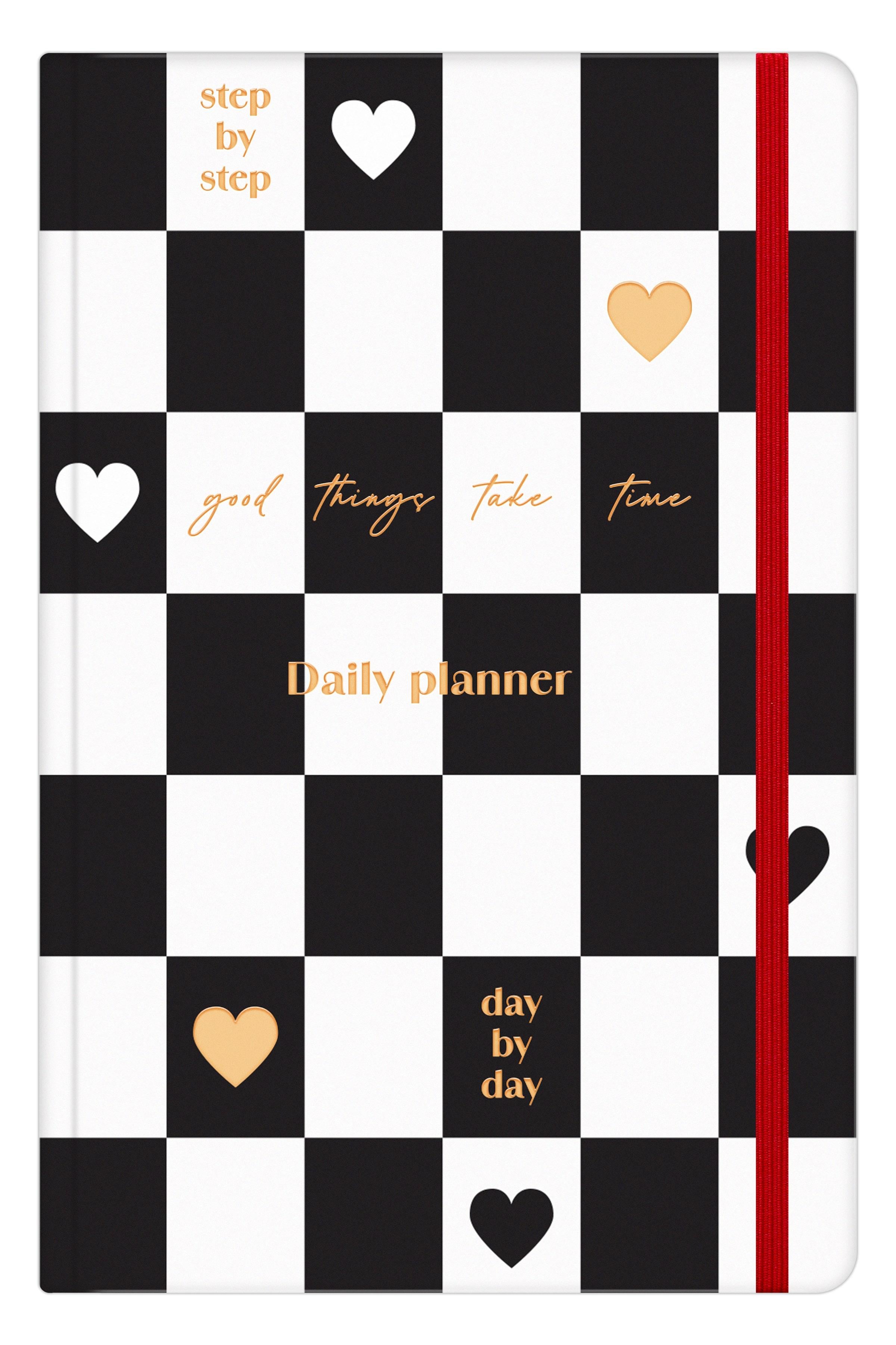 Matt Notebook 2026 Yılı Günlük Ajanda 16x24 cm - 12 Aylık Dama