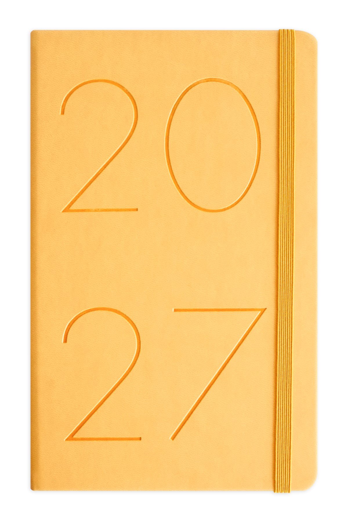 Matt Notebook 2027 Yılı 13x21 cm Günlük Ajanda Sarı