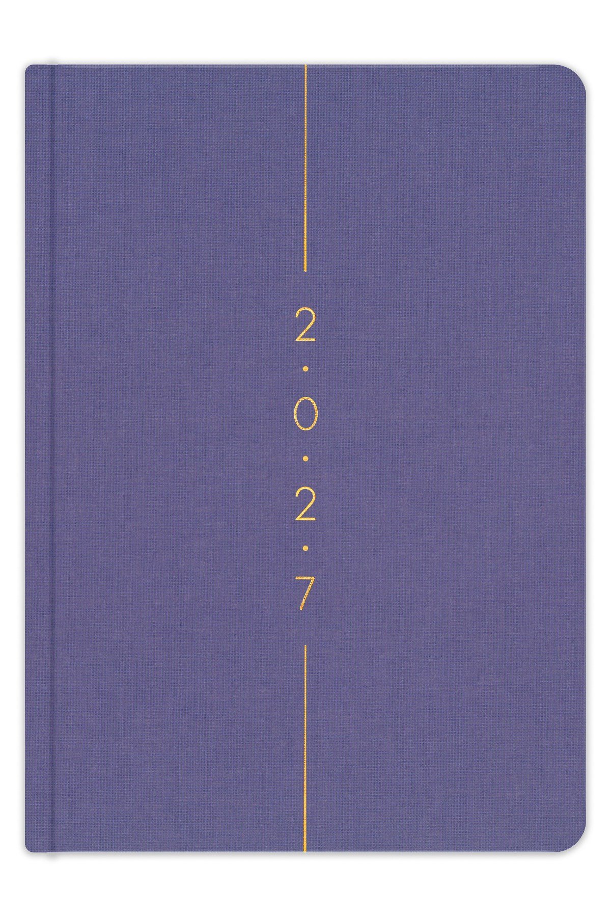 Matt Notebook 2027 Yılı A5 Keten Haftalık Ajanda 15x21 cm - 12 Aylık Lila
