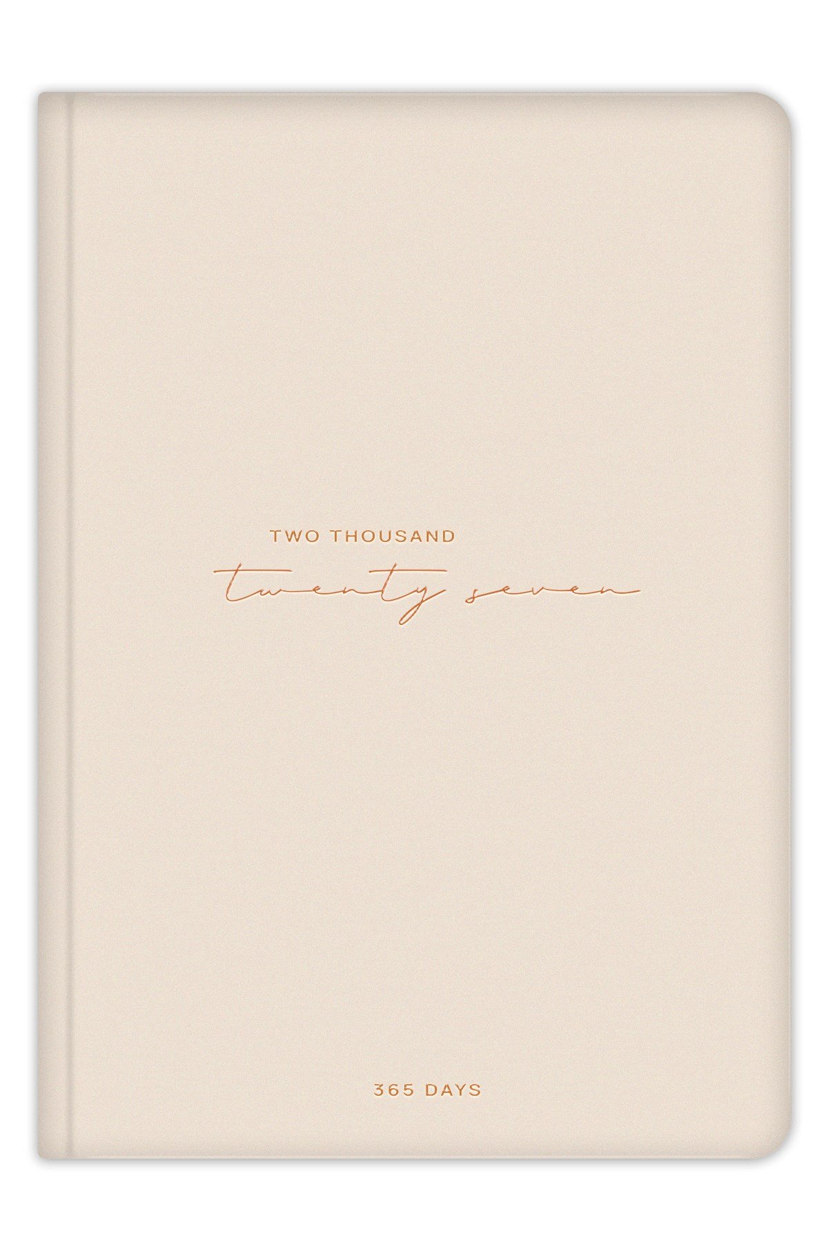 Matt Notebook 2027 Yılı A5 Tam Gün Ajanda 15x22 cm - 365 Gün Bej