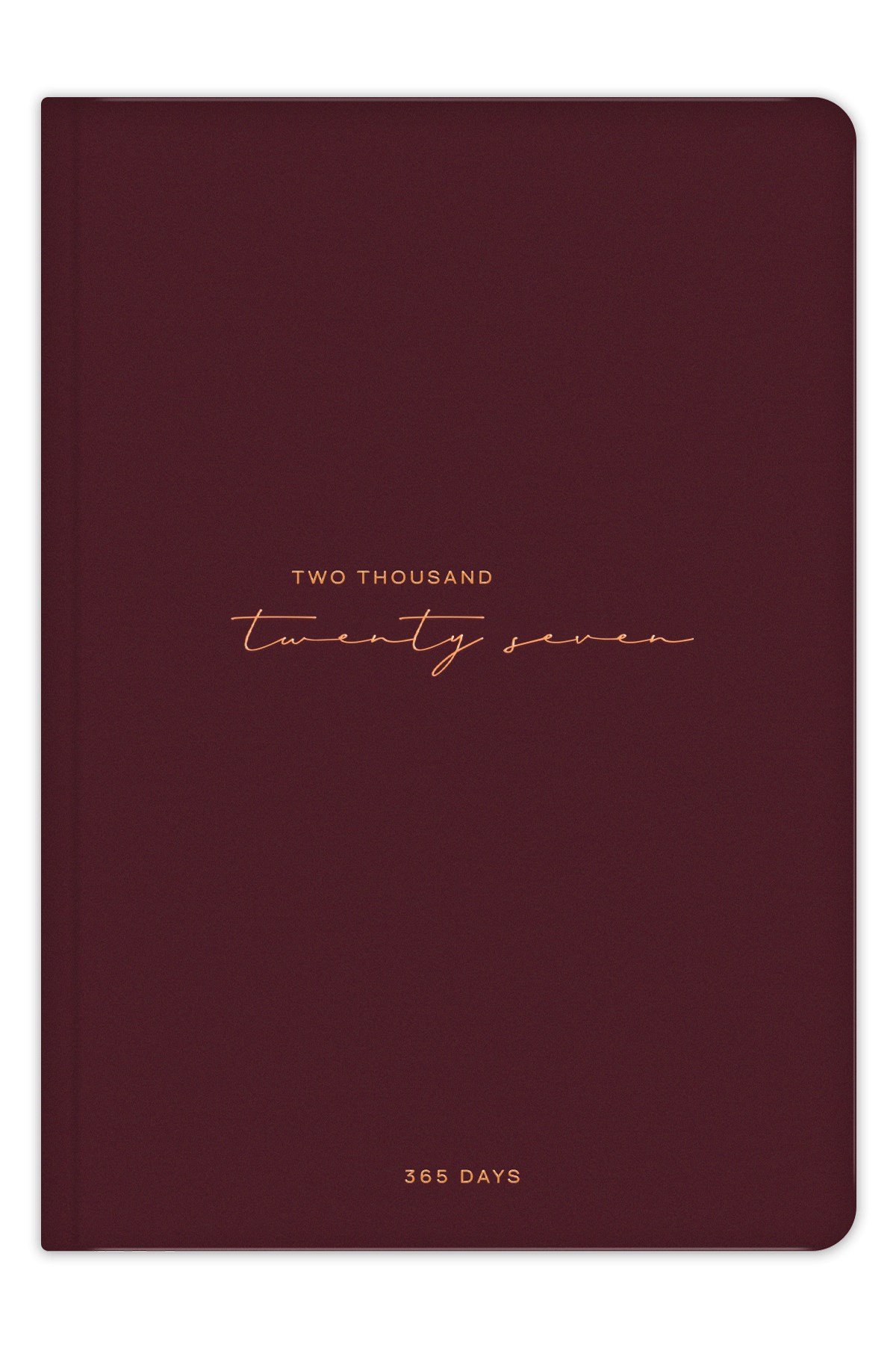 Matt Notebook 2027 Yılı A5 Tam Gün Ajanda 15x22 cm - 365 Gün Bordo