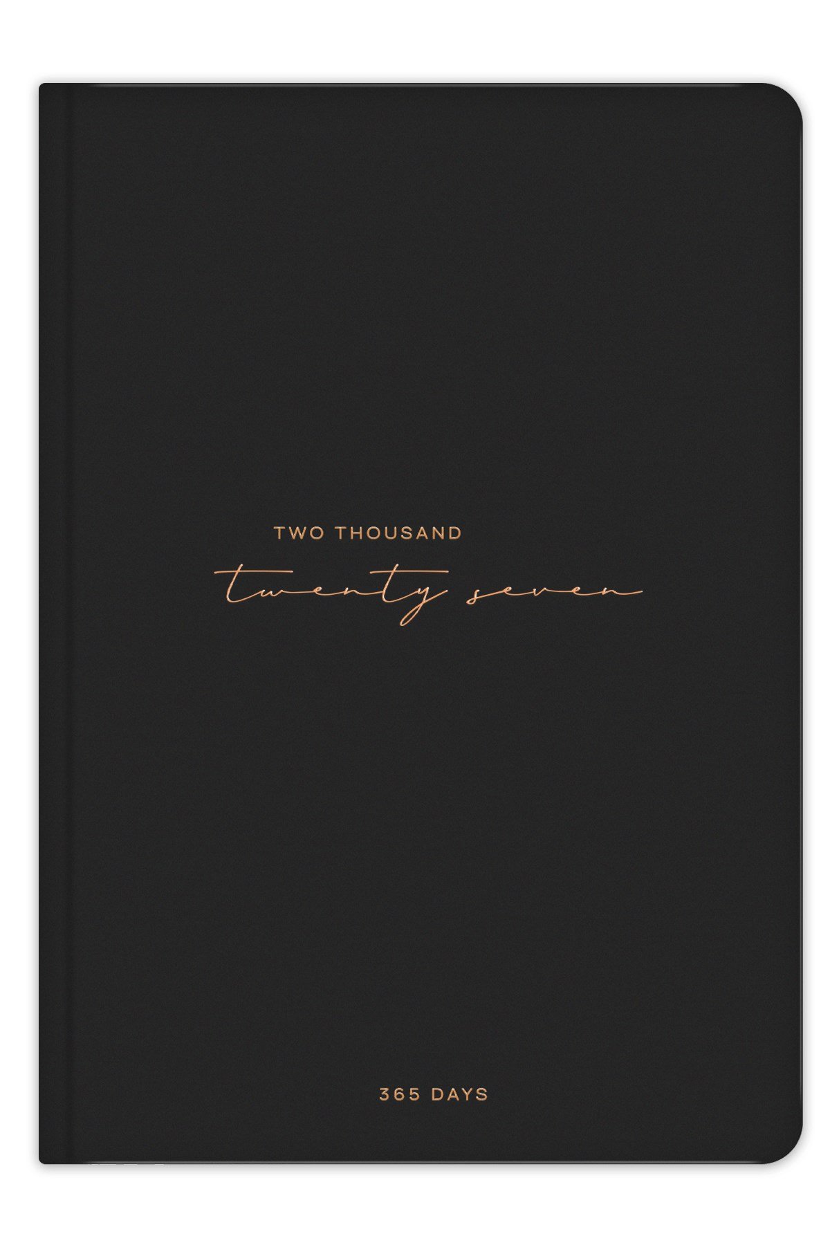 Matt Notebook 2027 Yılı A5 Tam Gün Ajanda 15x22 cm - 365 Gün Siyah