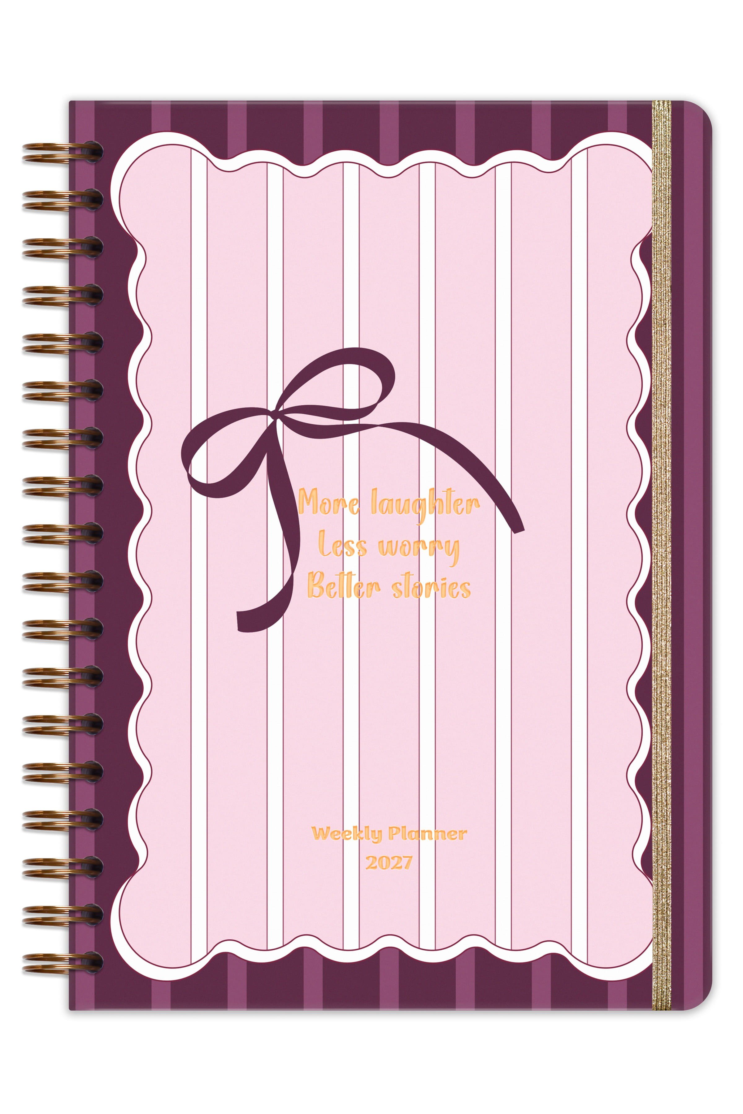 Matt Notebook 2027 Yılı B5 Haftalık Ajanda Spiralli 17x24 cm - 12 Aylık Fiyonk