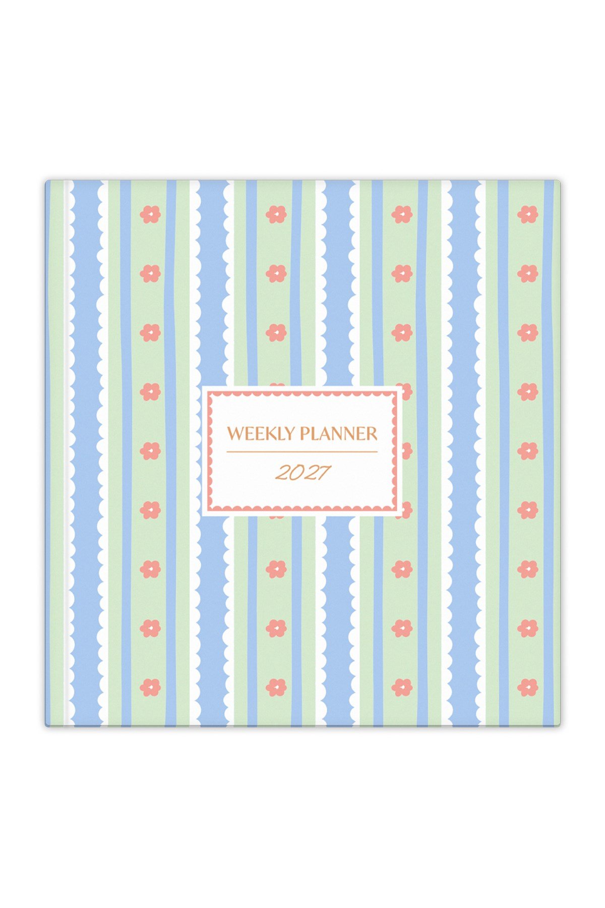 Matt Notebook 2027 Yılı Kare Haftalık Ajanda 15x15 cm Çiçekler