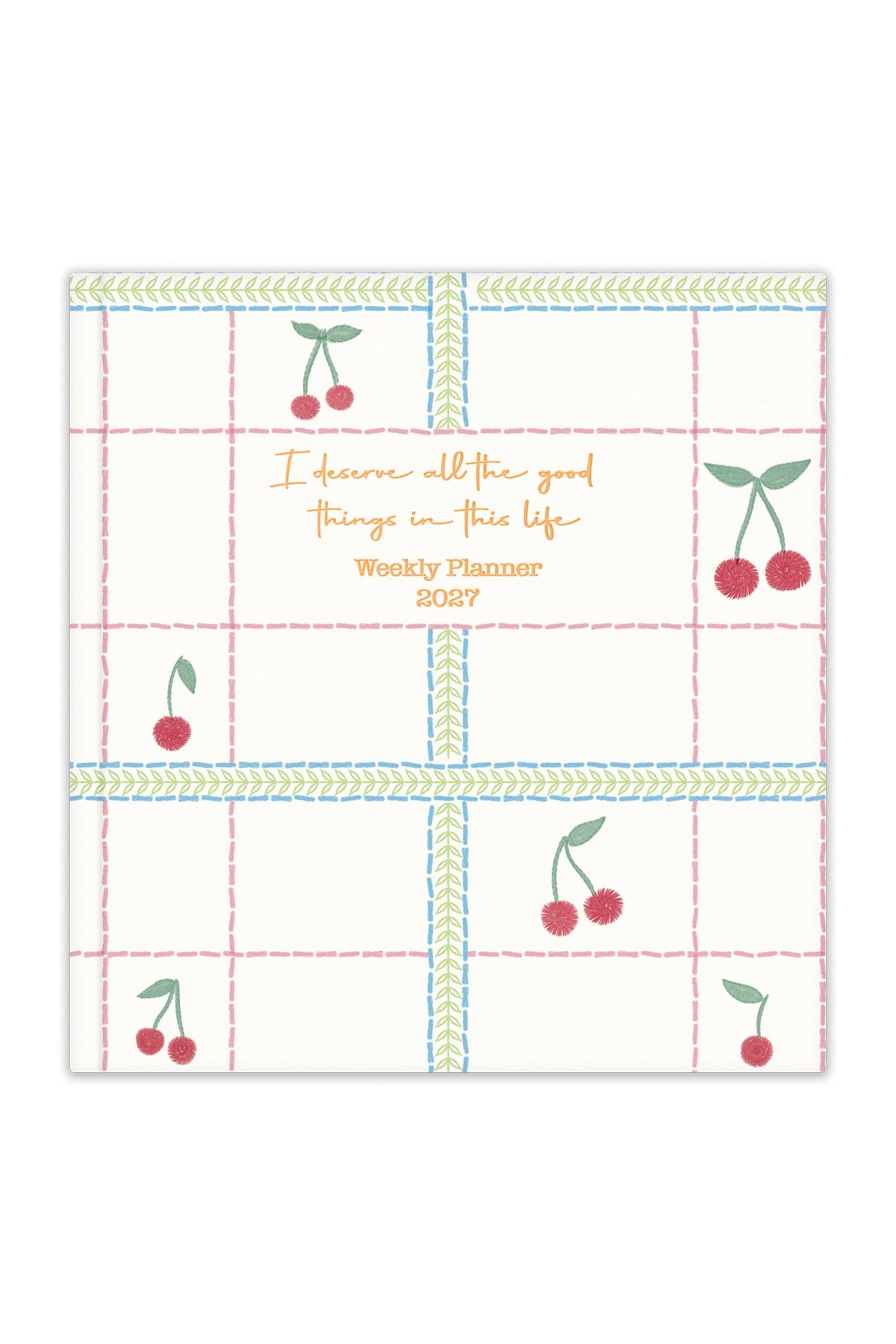 Matt Notebook 2027 Yılı Kare Haftalık Ajanda 15x15 cm Kiraz