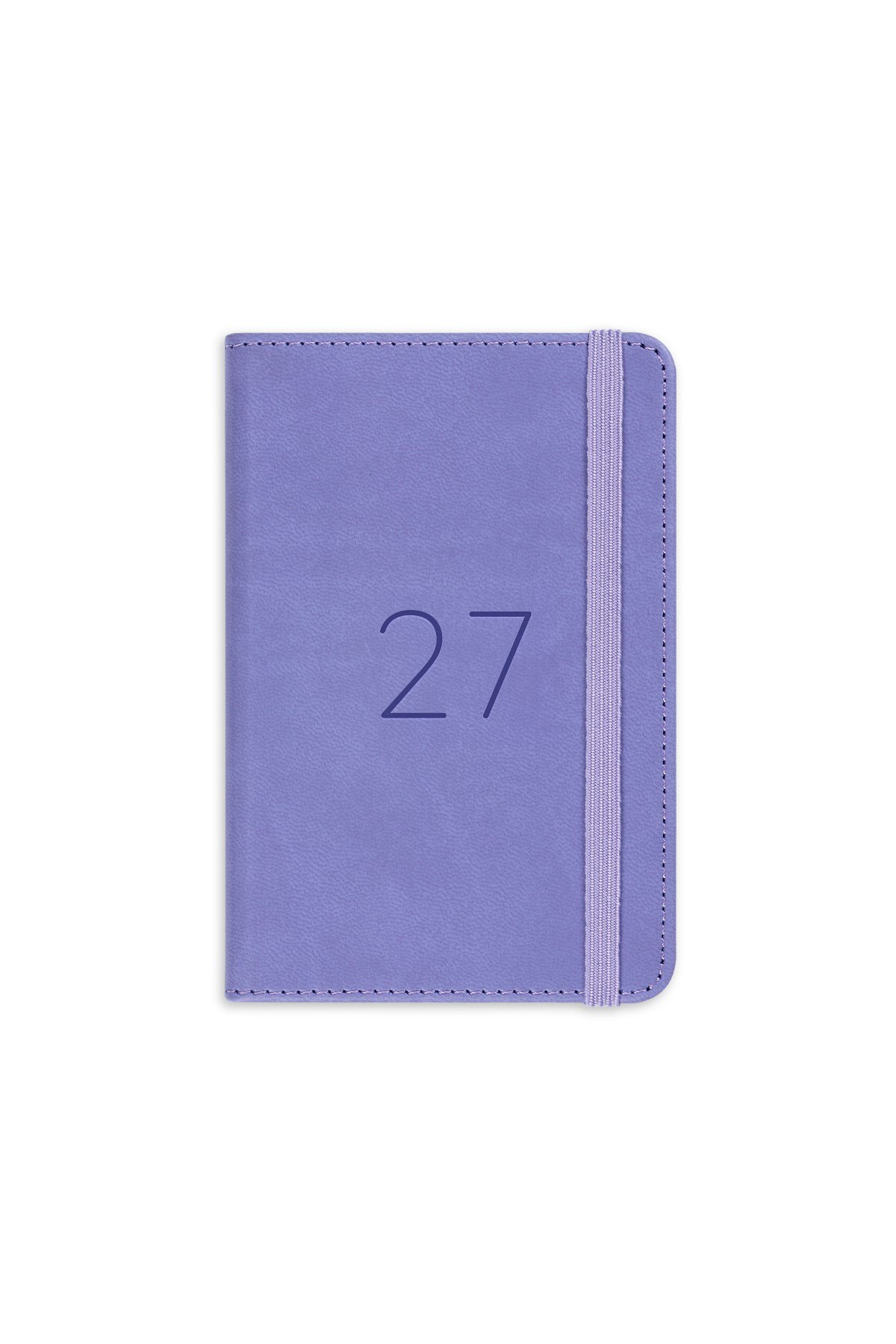 Matt Notebook 2027 Yılı Lastikli Günlük Cep Ajandası 12 Aylık Lila