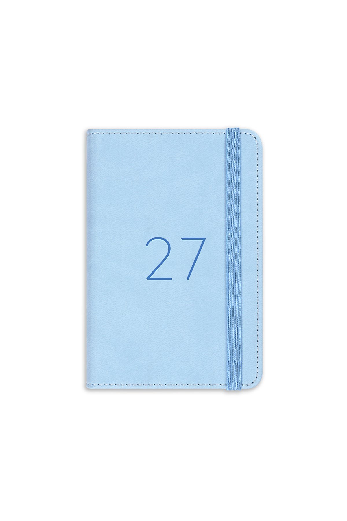 Matt Notebook 2027 Yılı Lastikli Günlük Cep Ajandası 12 Aylık Mavi