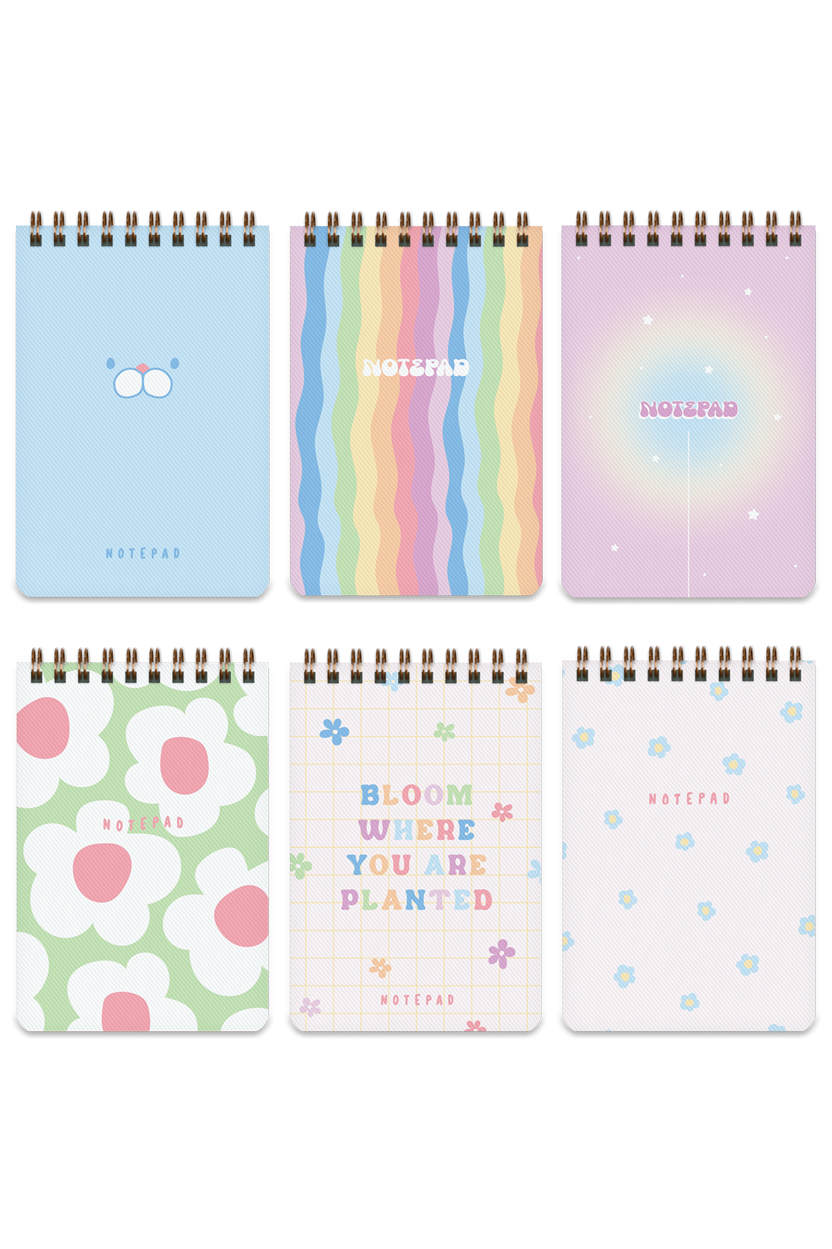 Matt Notebook 6'lı Cep Defteri Bloknot Seti