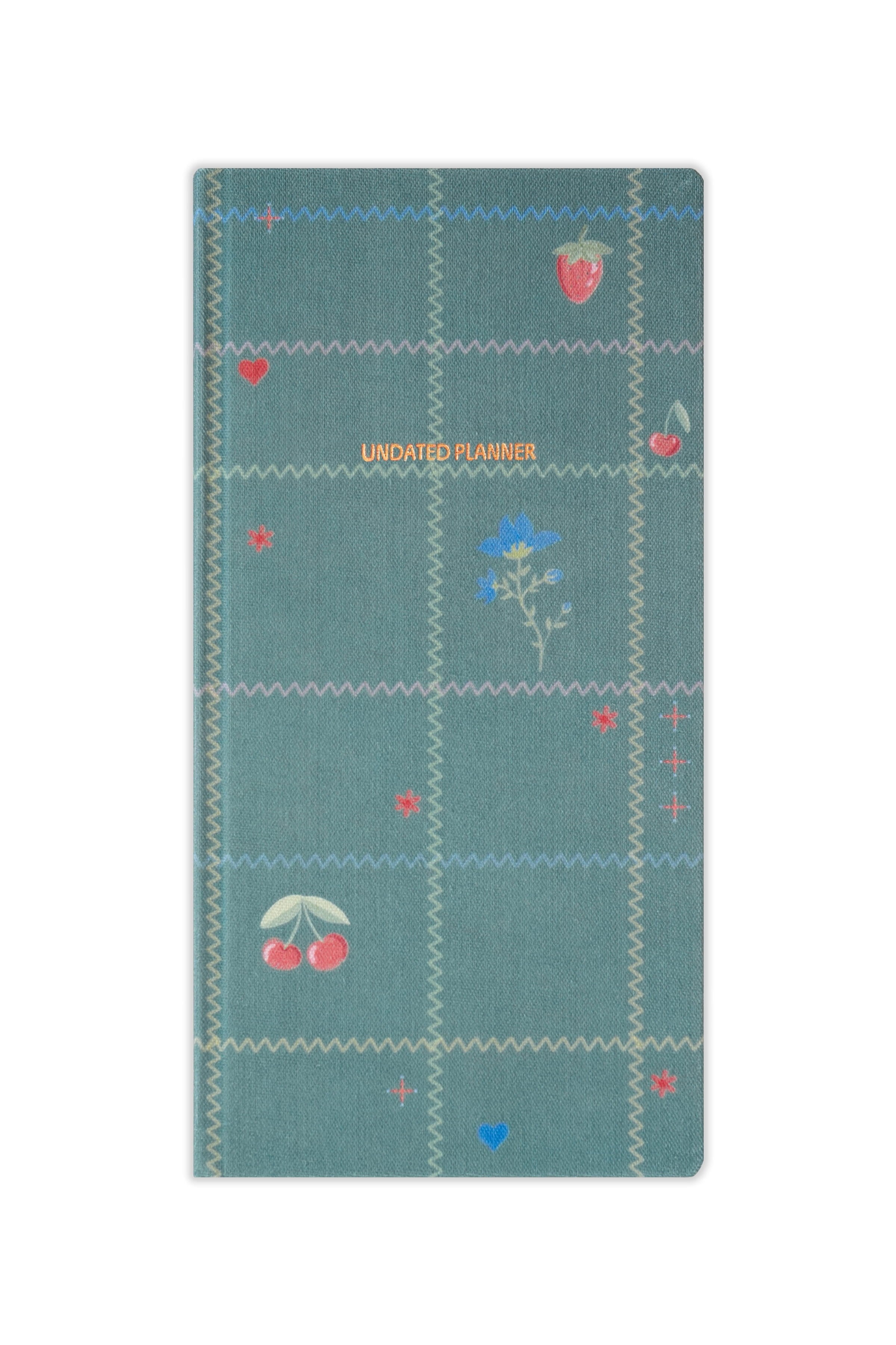 Matt Notebook 9x18 cm Keten Süresiz Haftalık Planlayıcı Kareli Cep Ajandası