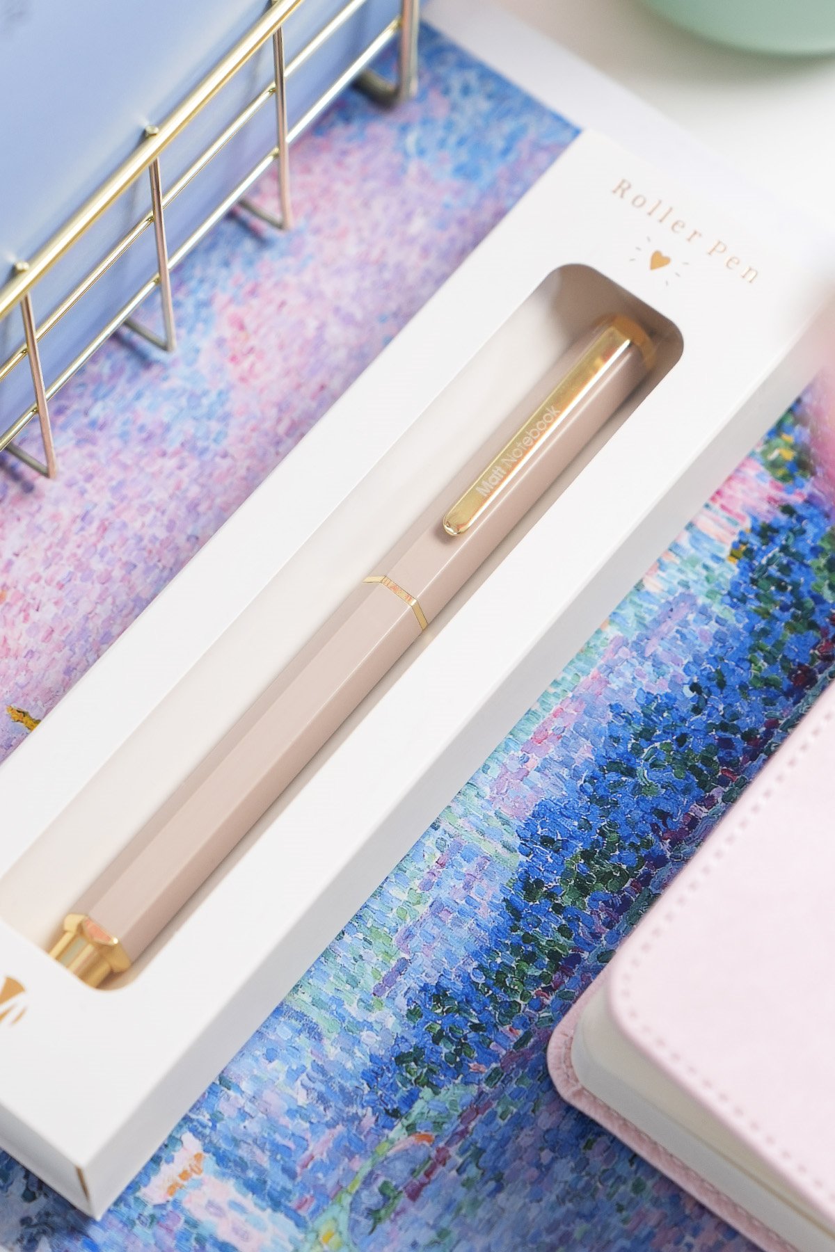 Matt Notebook Premium Roller Kalem Bej RP27