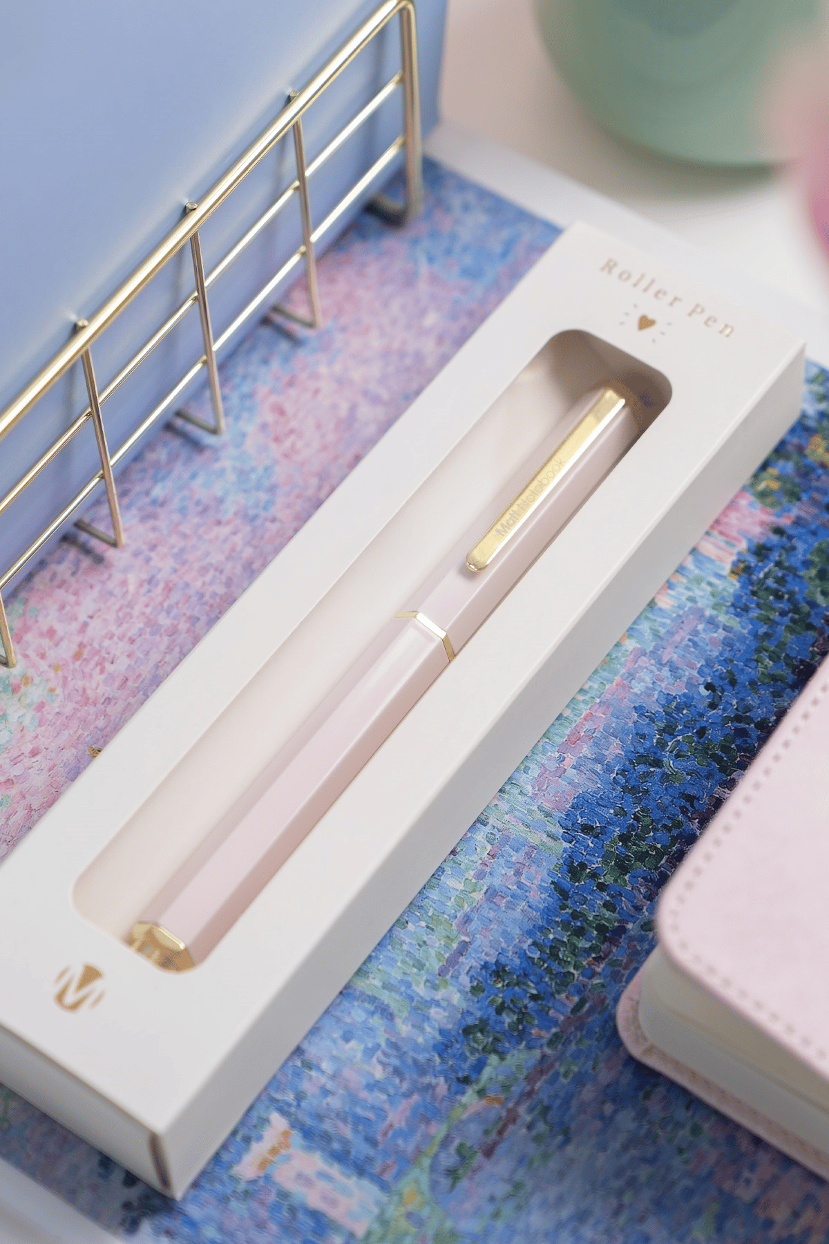 Matt Notebook Premium Roller Kalem Pembe RP27