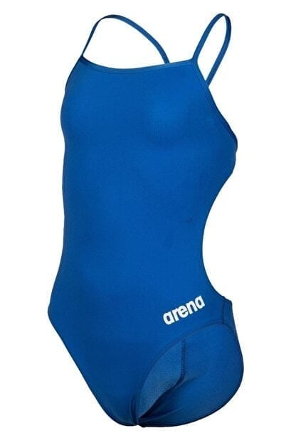 GIRL'S TEAM SWIMSUIT CHALLENGE SOLID BLUE