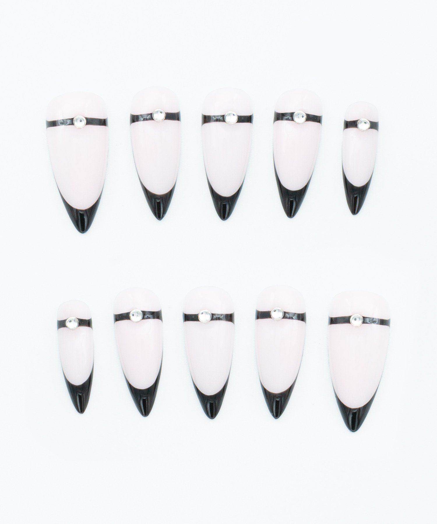 Blush Edge Protez Jel Takma  Tırnak - El Yapımı  Kalıcı Oje 3D Nail Art French - NC238