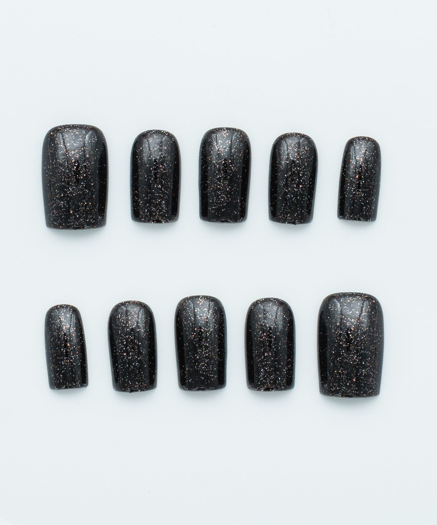 Night Glitter Protez Jel Takma  Tırnak - El Yapımı  Kalıcı Oje Nail Art - NC233
