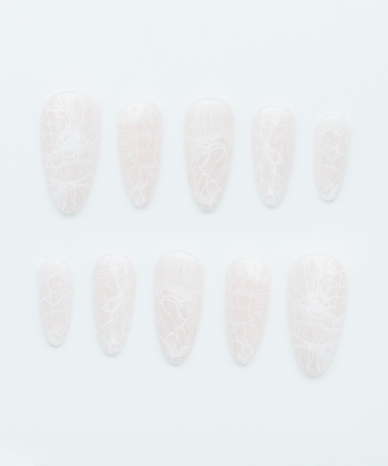 Soft Bridal Lace Protez Jel Takma Tırnak - El Yapımı Kalıcı Oje Nail Art Dantel - NC234