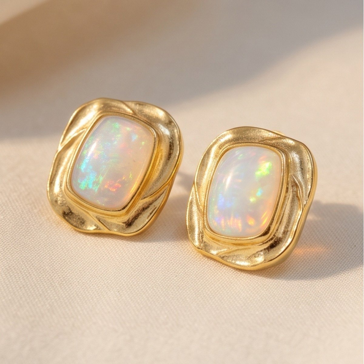 Opal Taşlı Özel Tasarım Küpe – KP1143