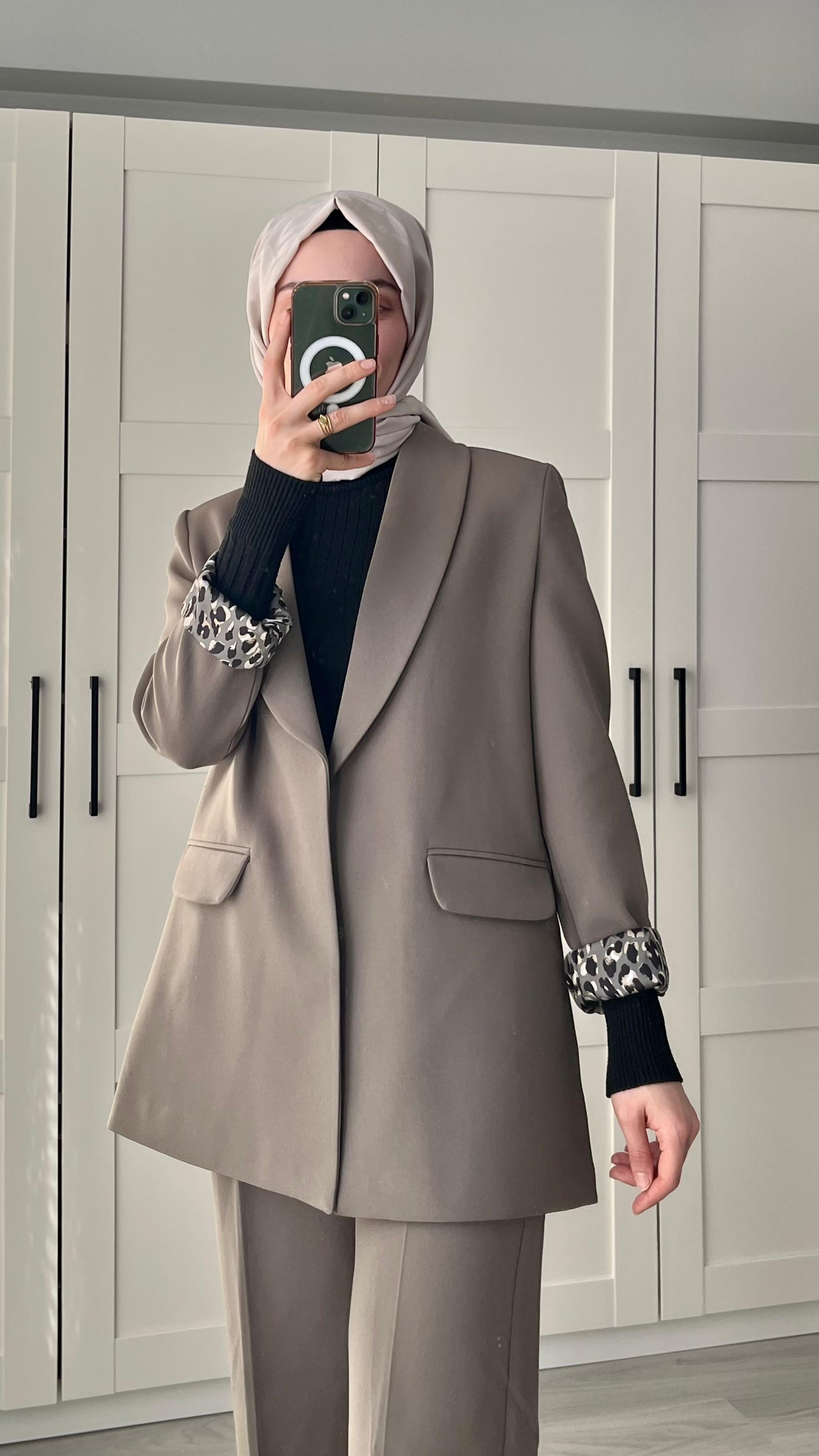 Blazer Ceket Haki