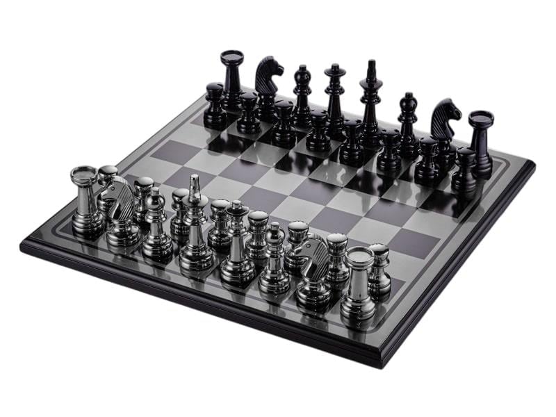 Silver&Black Premium Chess